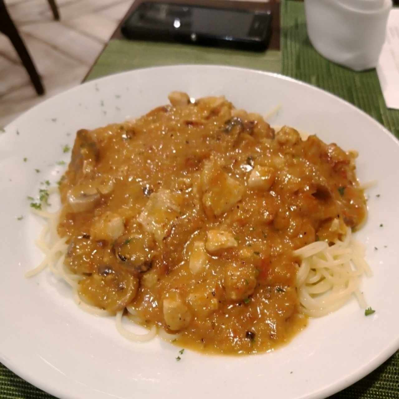 pasta veneciana $16.50