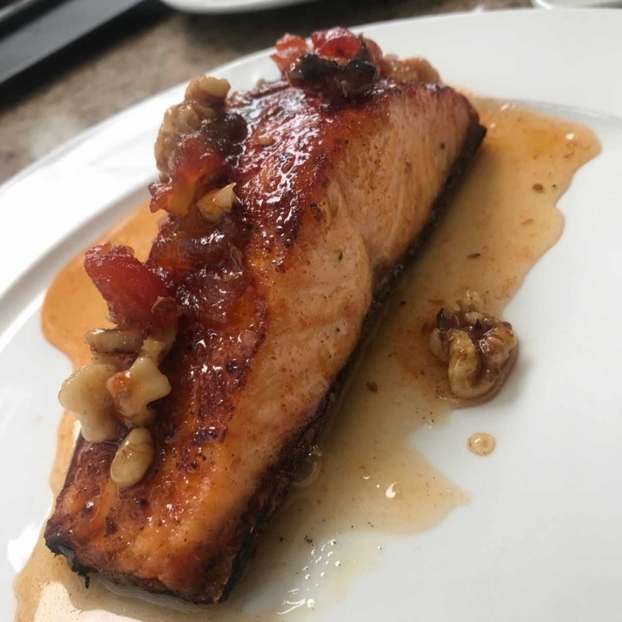 Salmón crocante