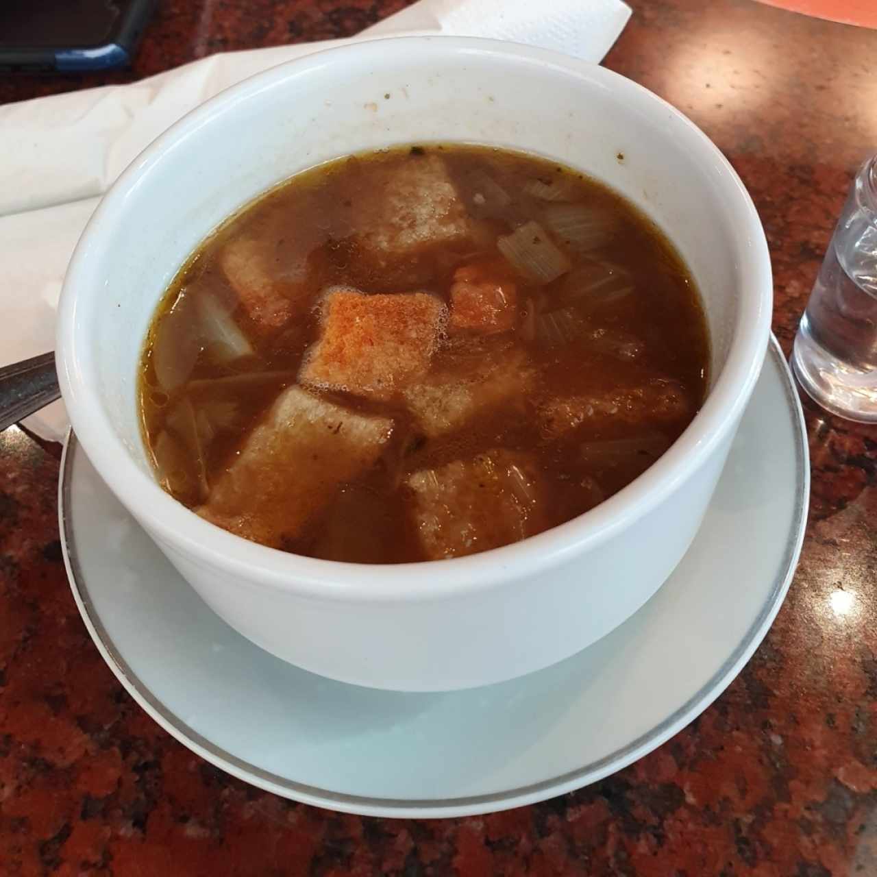 sopa de cebolla