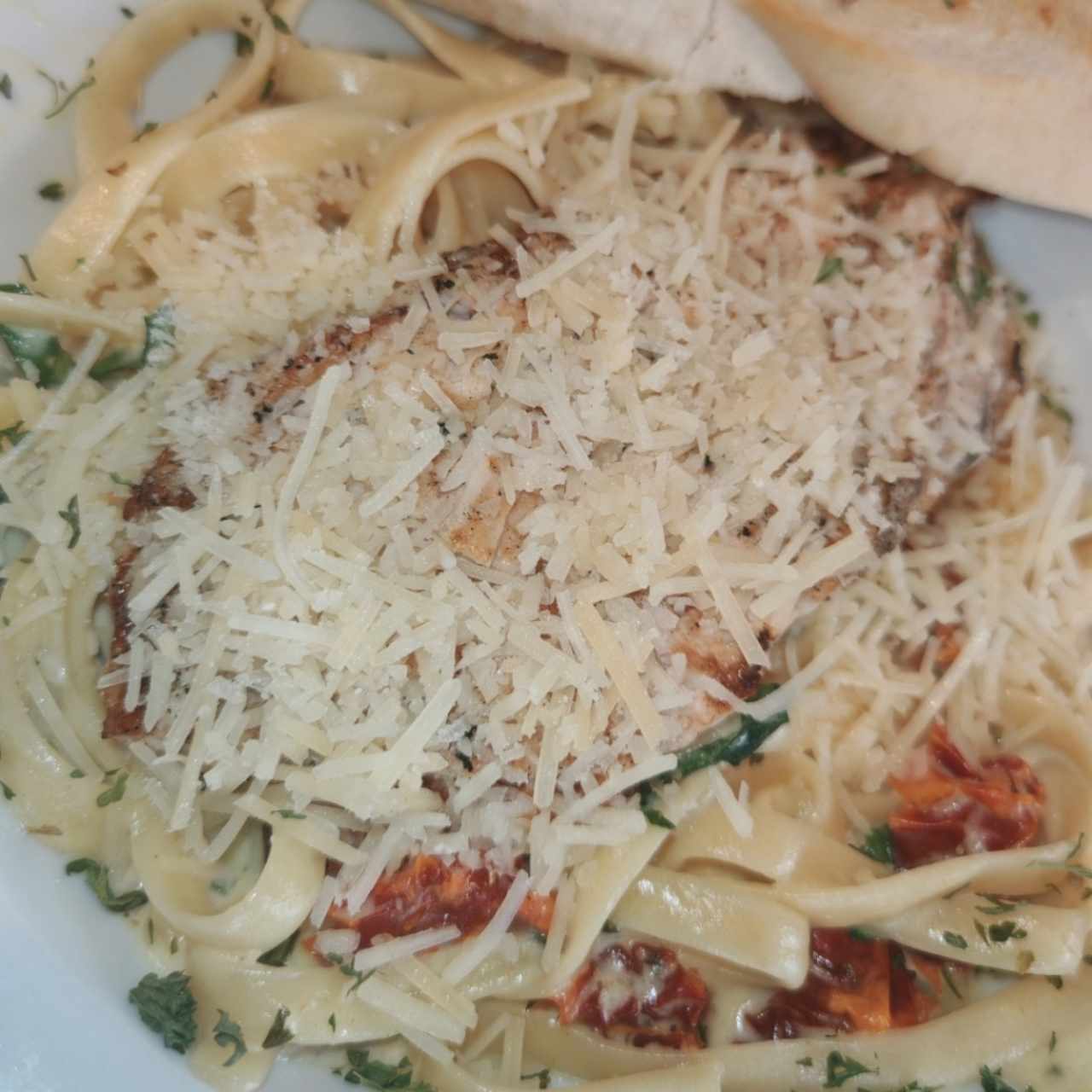 Chicken Alfredo Florentine