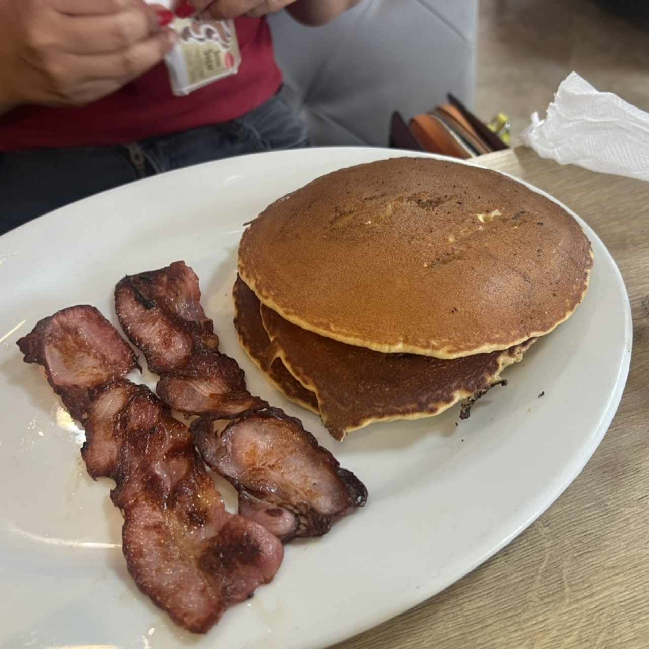 Desayunos - Pancake con sirope