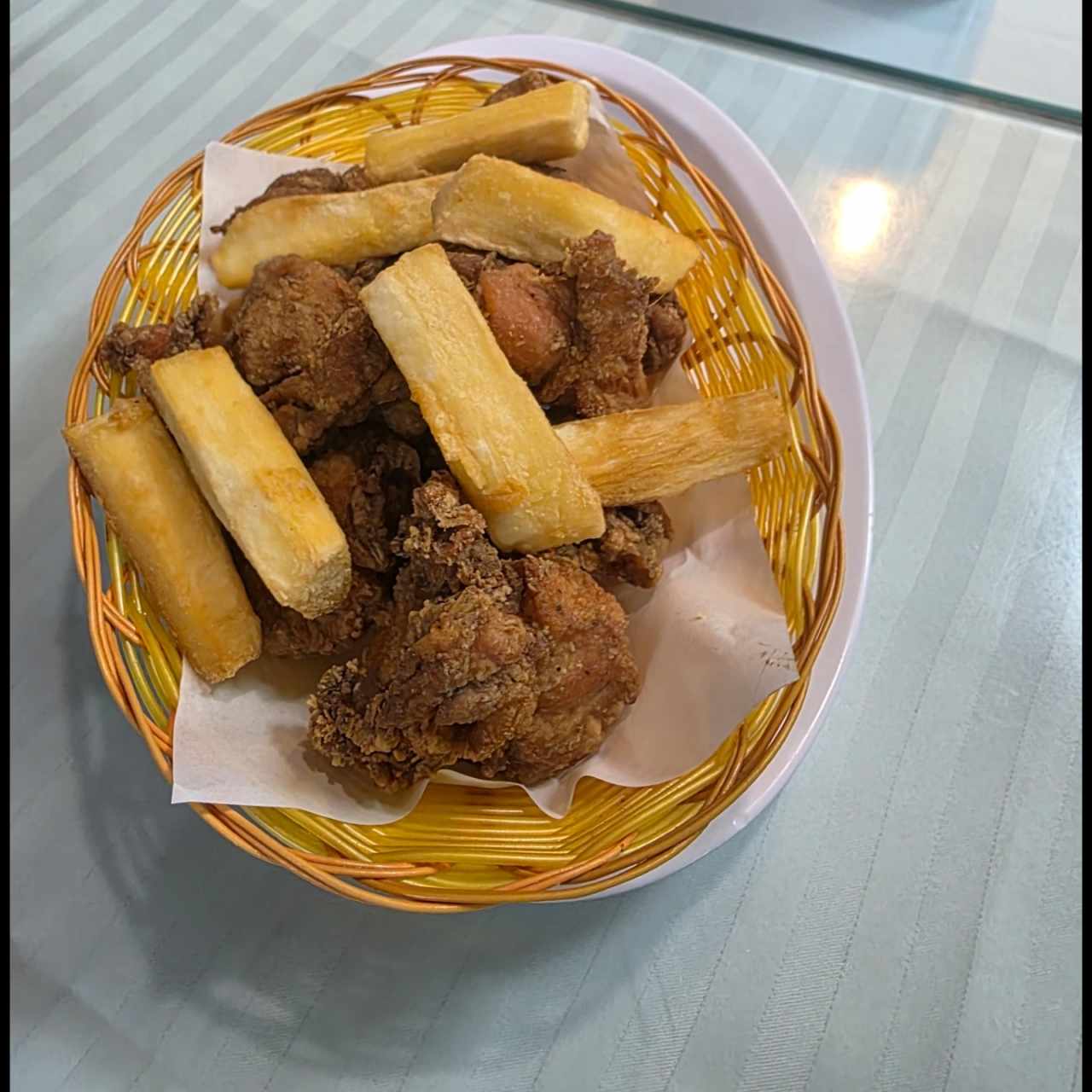 Pollo a la canasta