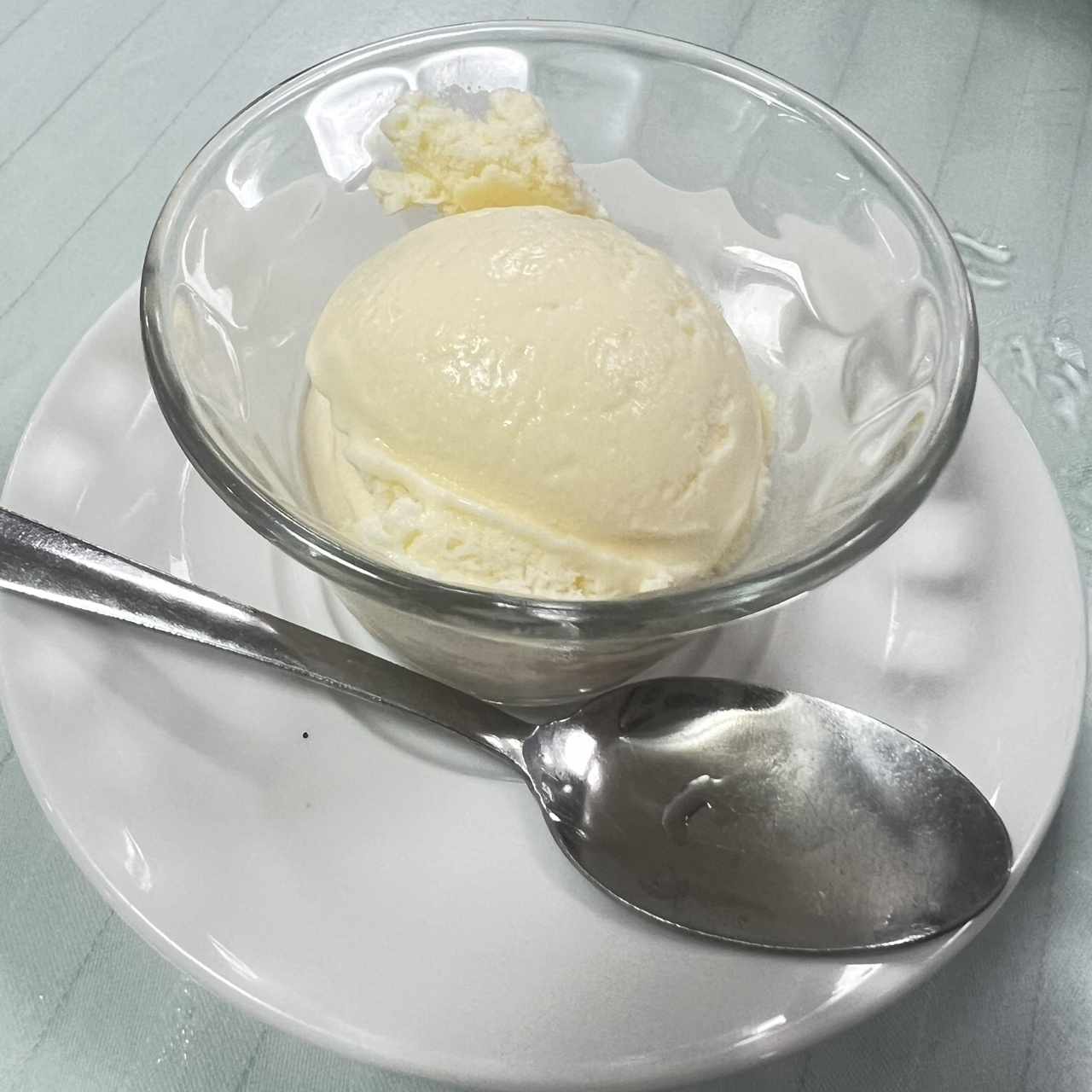 Helado de vainilla