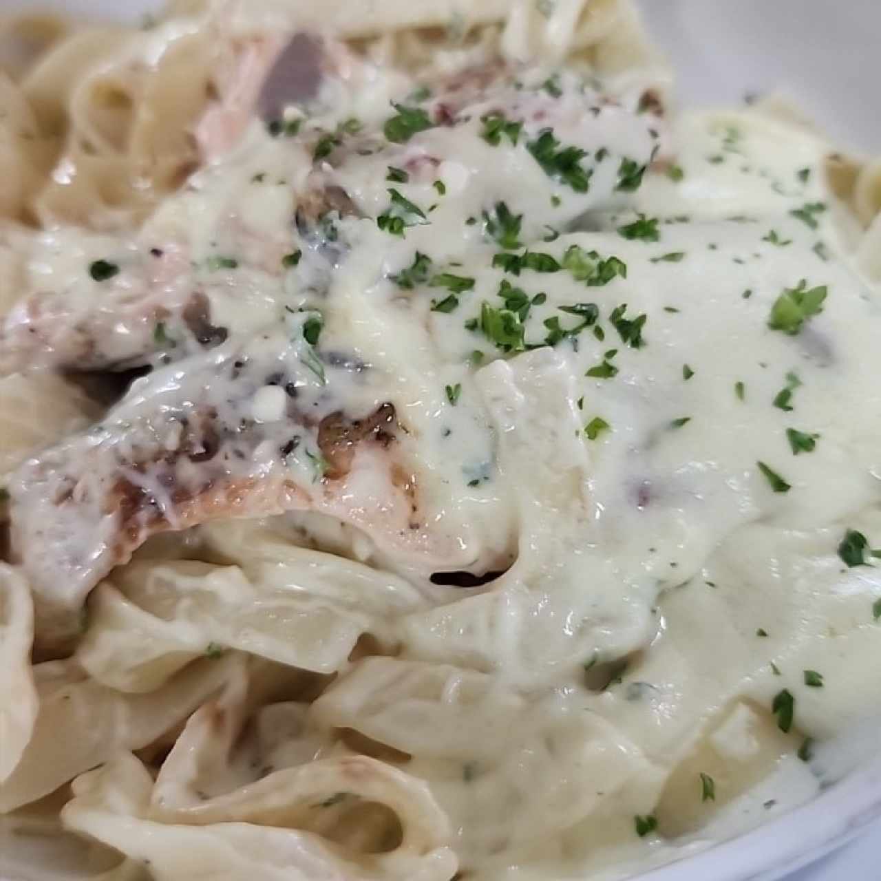 tallarines con salmon