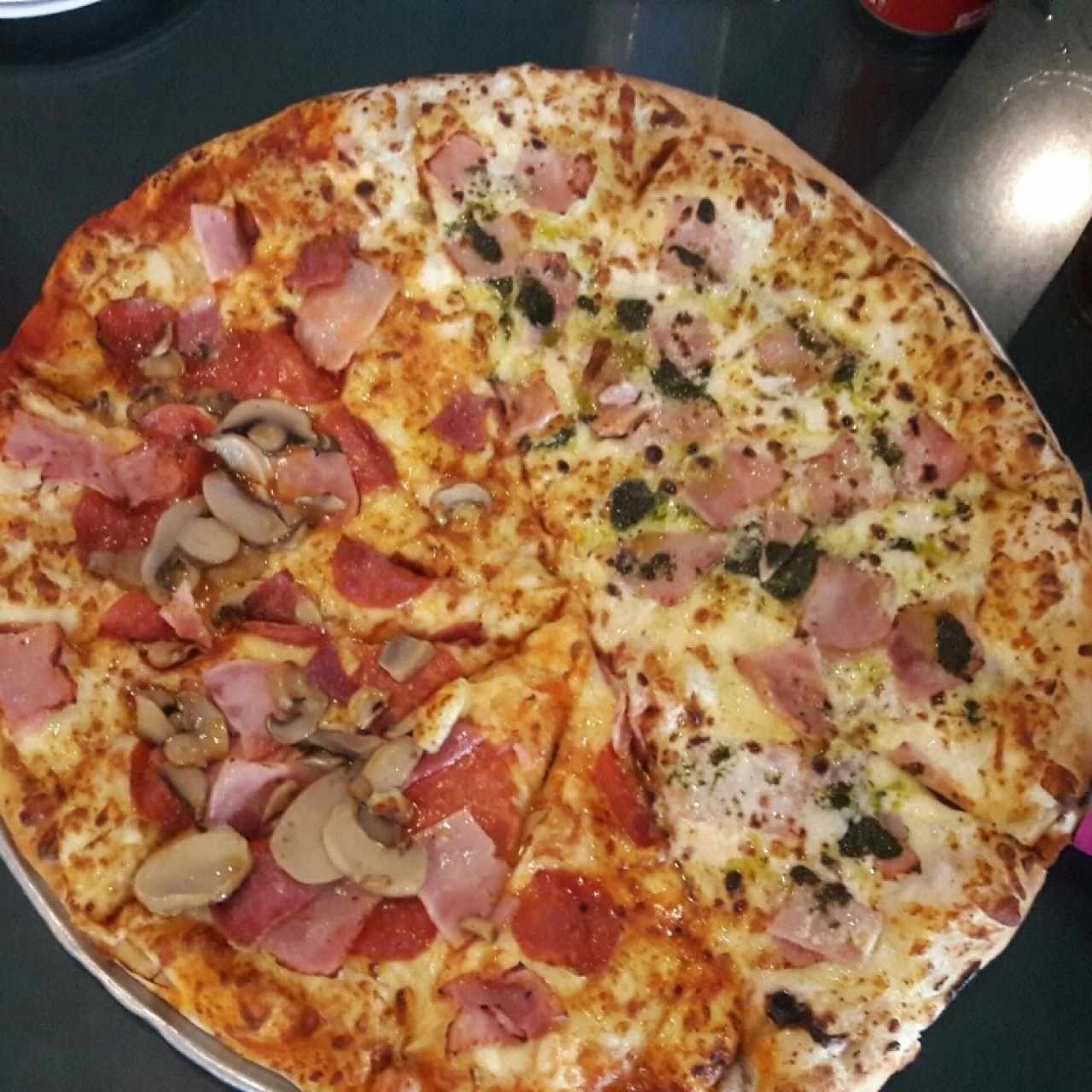 Combinación con Panna e Proscuitto