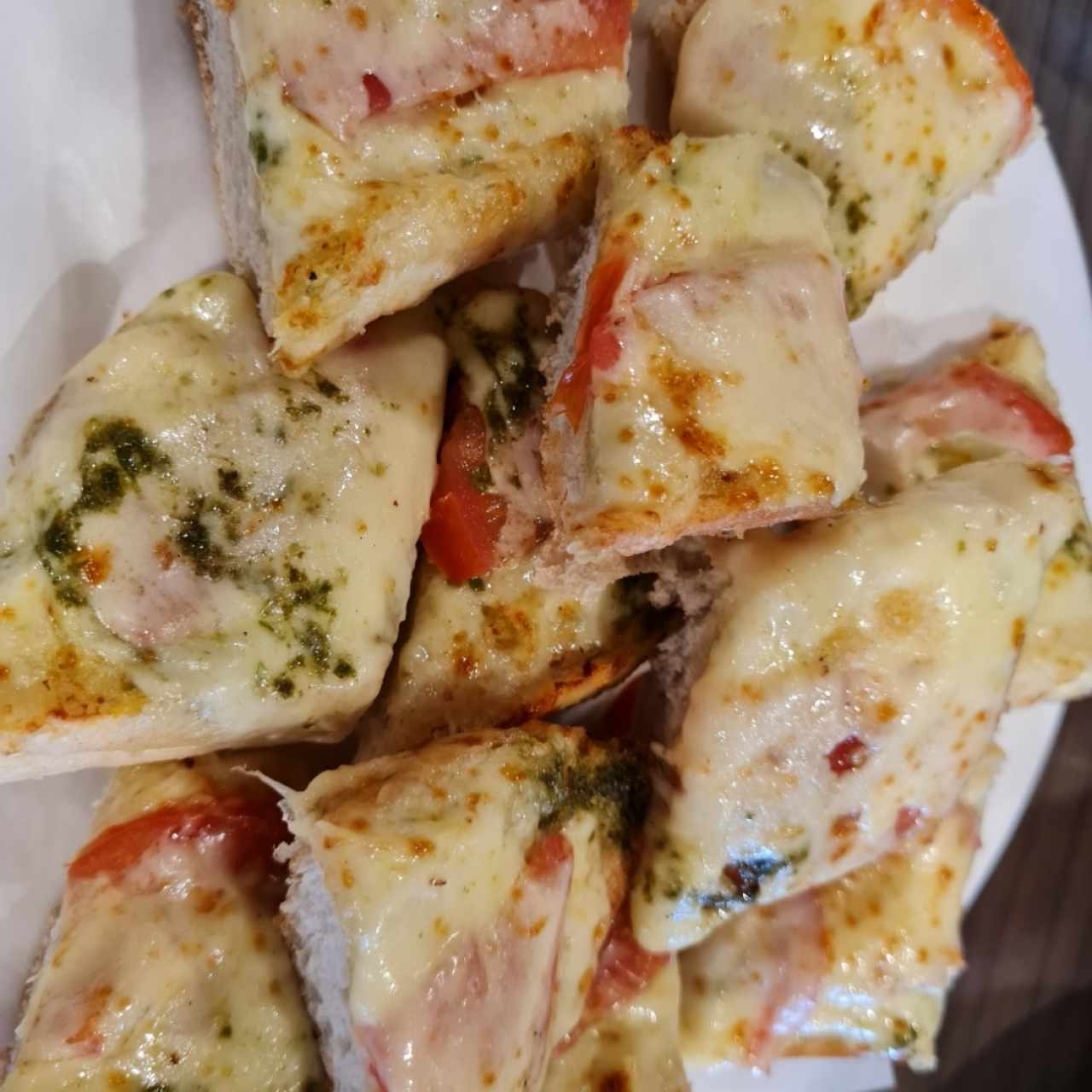 Panna-Jamón y Albahaca