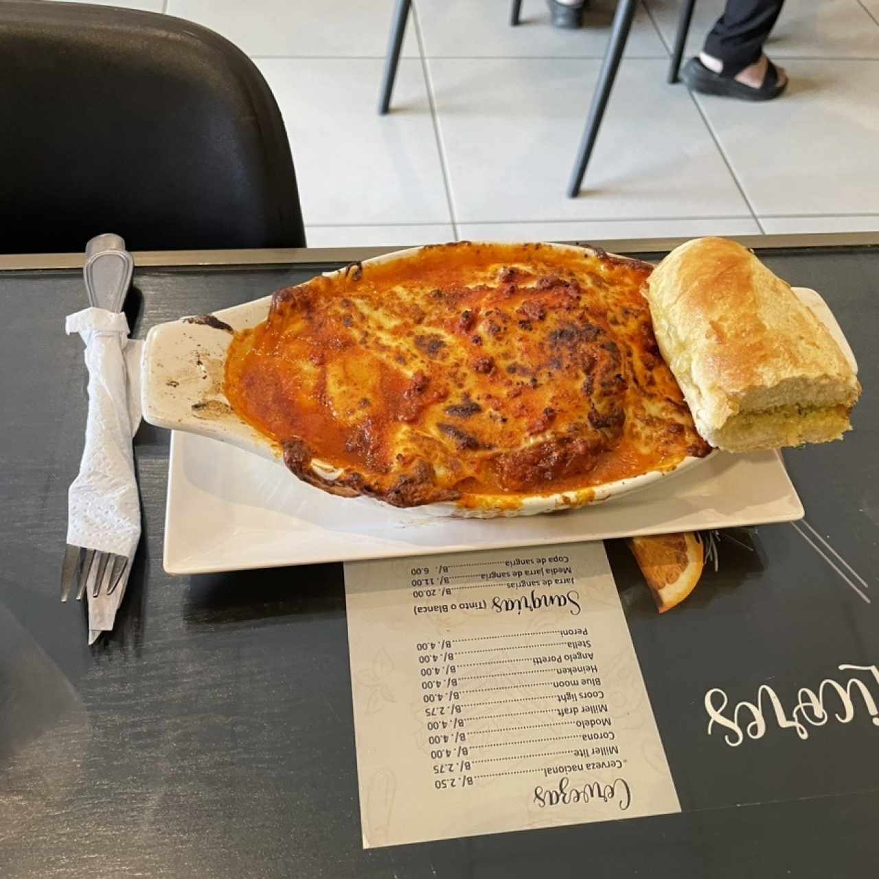 Lasagña de Carne Gratinada