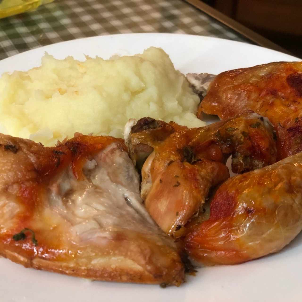 Pollo y puré