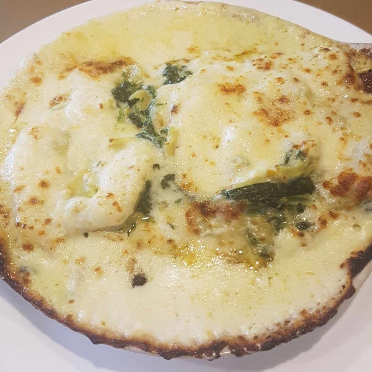 lasagna de espinacas gratinada