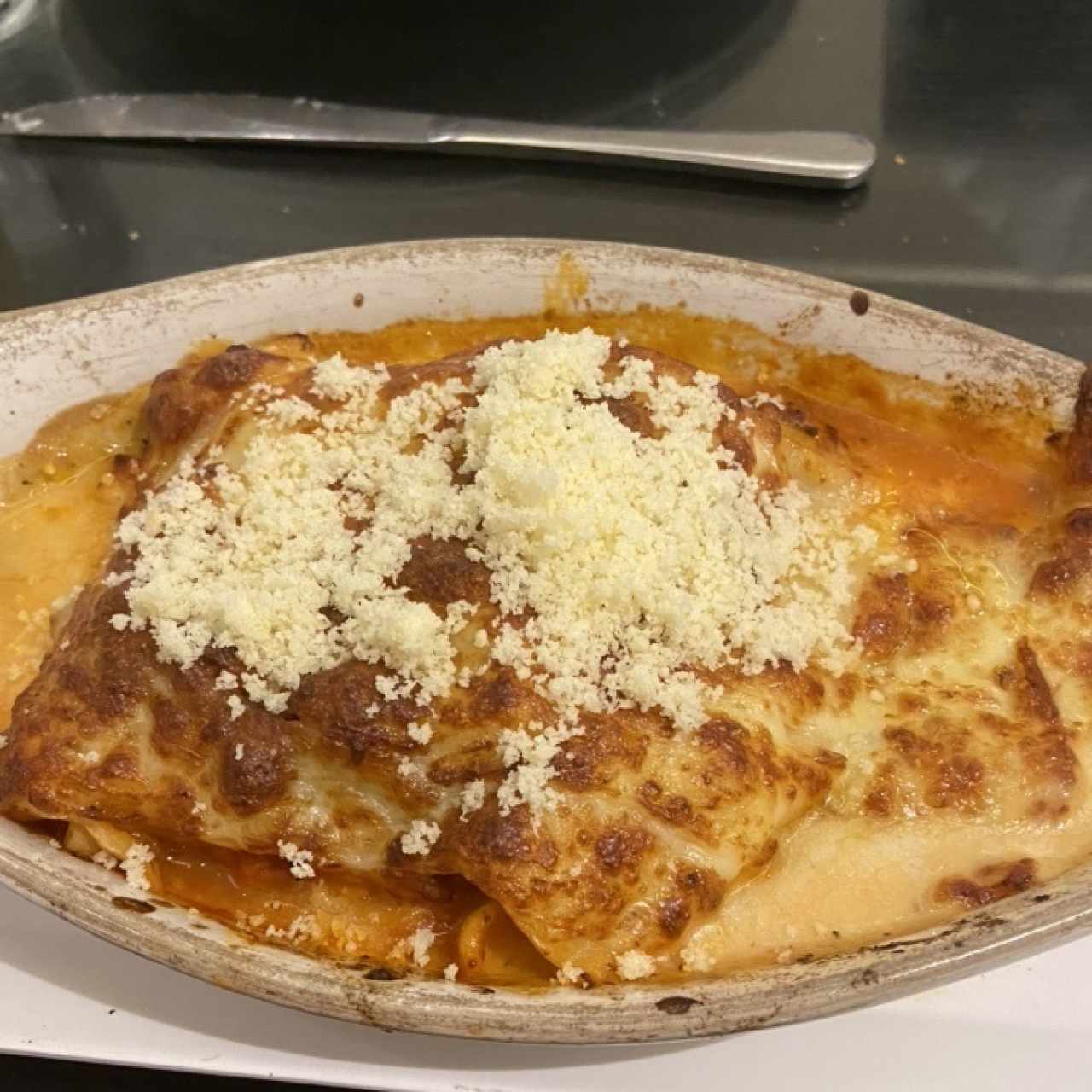 Lasaña Gratinada de Carne