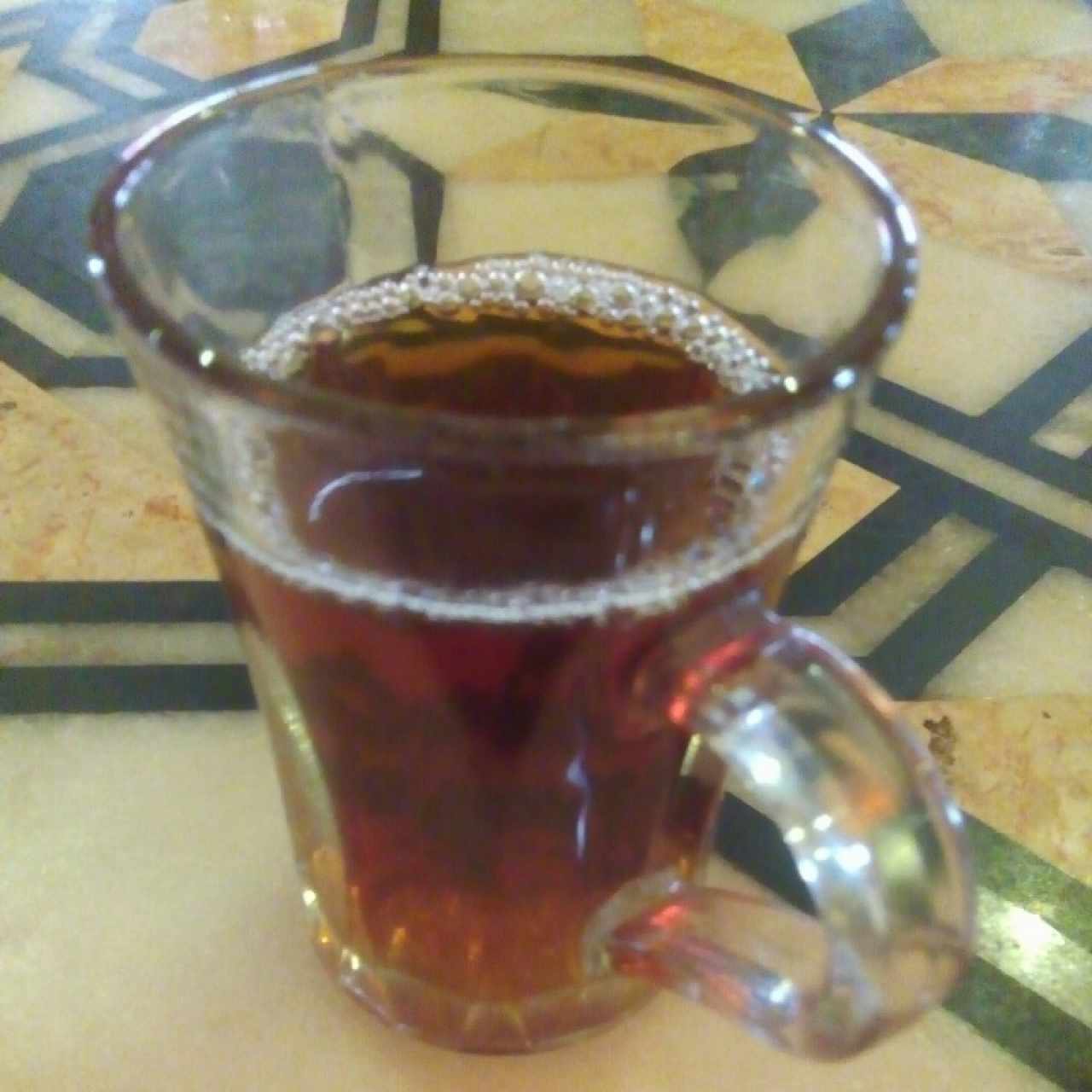 Té negro... Te dan tecito gratis al terminar de comer lo cuál es muy bueno después de comer tanto.