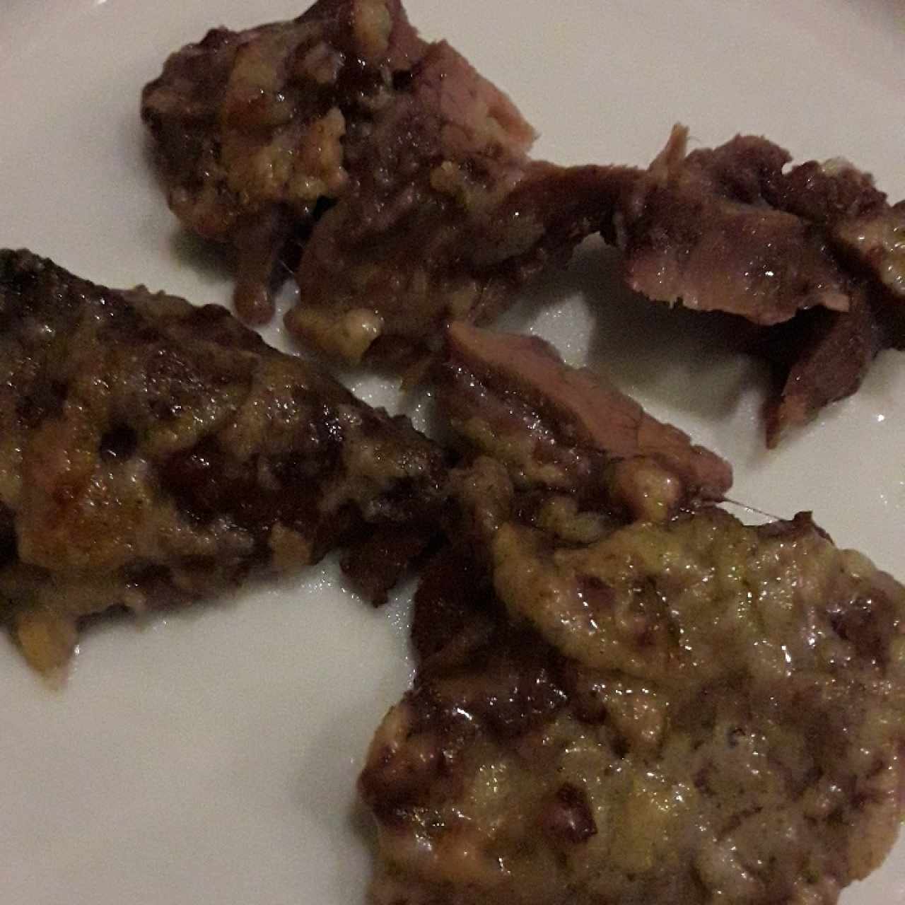 entraña con queso