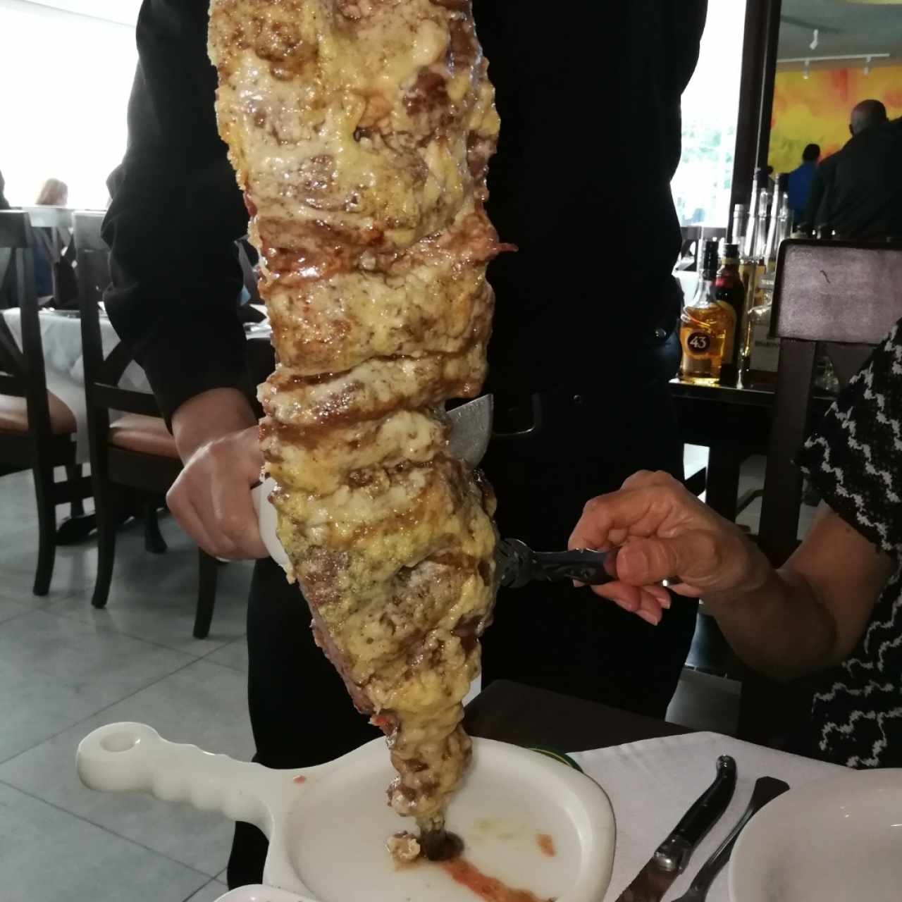 entraña con queso