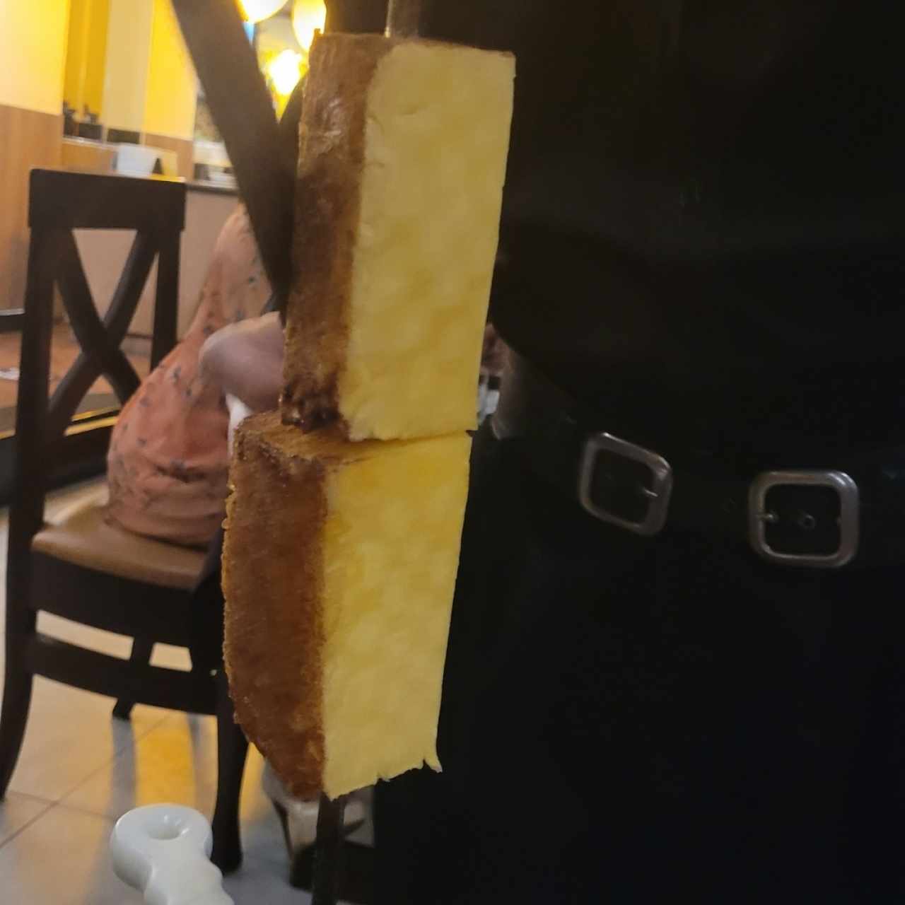 piña asada con canela