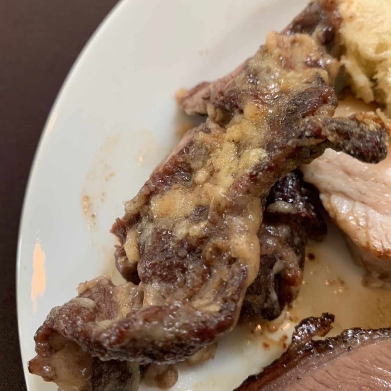 entraña con queso