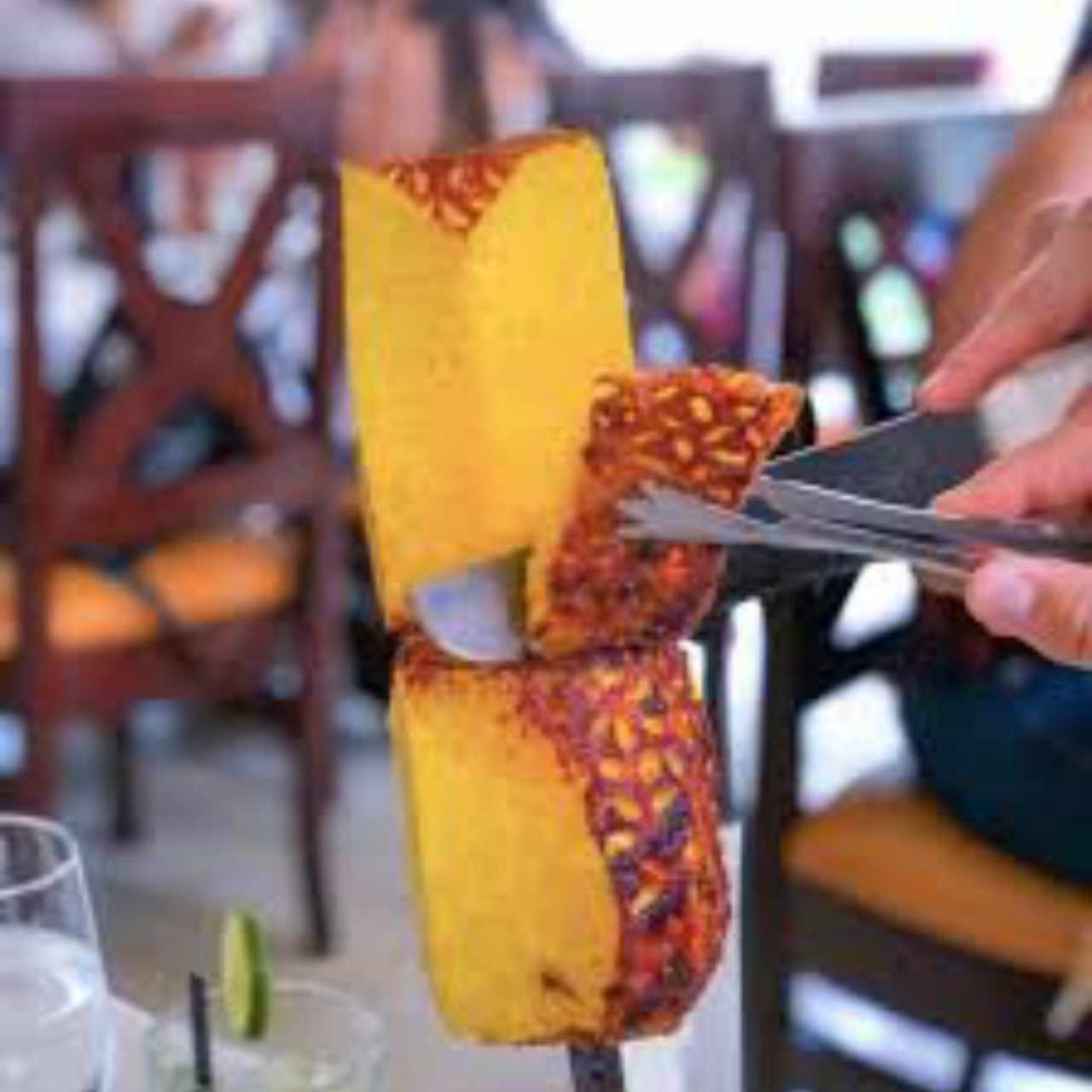 piña con canela