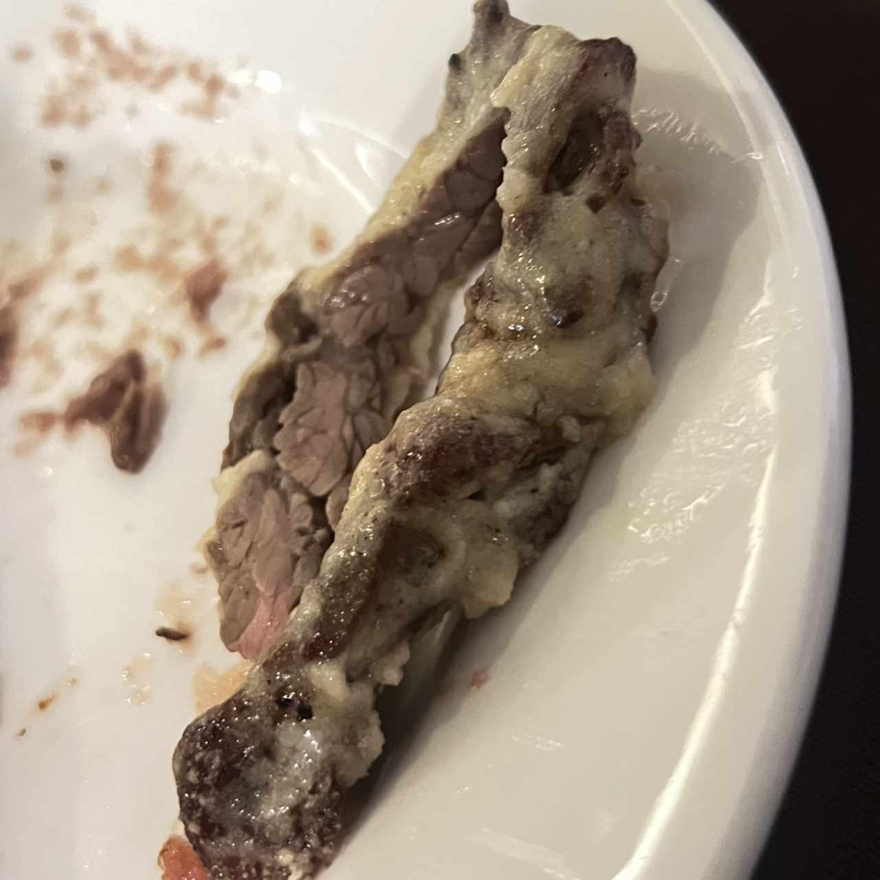 Entraña con queso