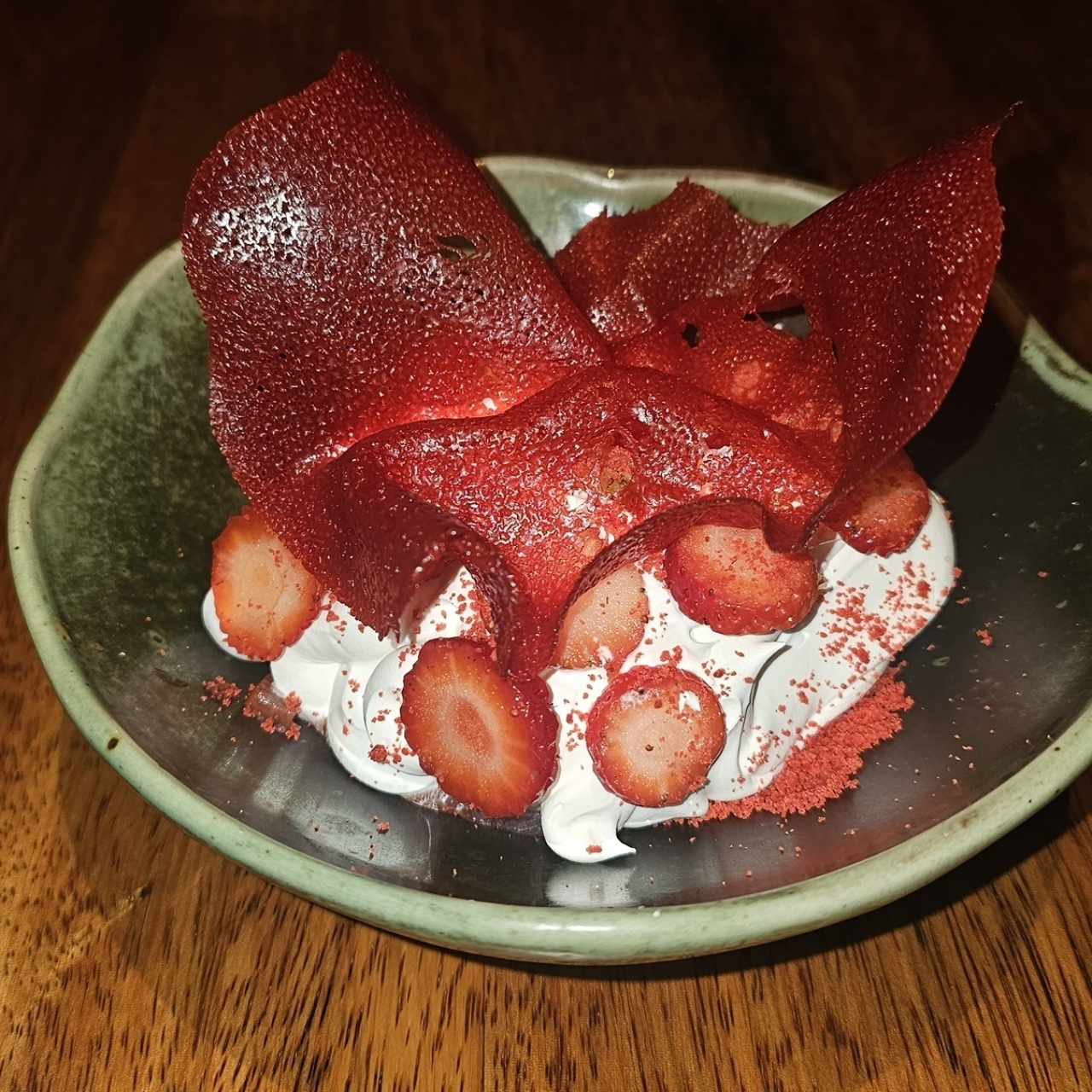 Fresas con crema