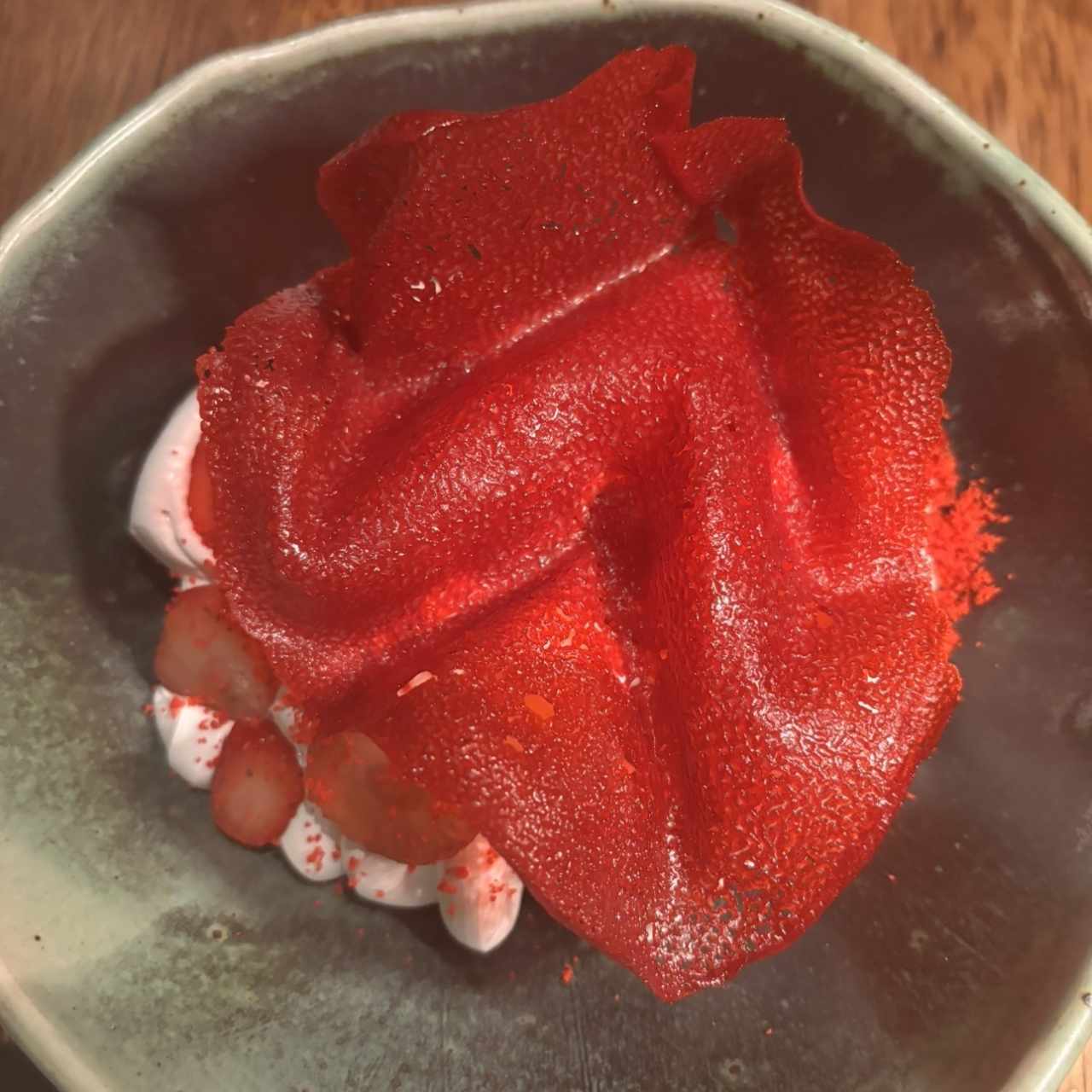 Postre de fresas 