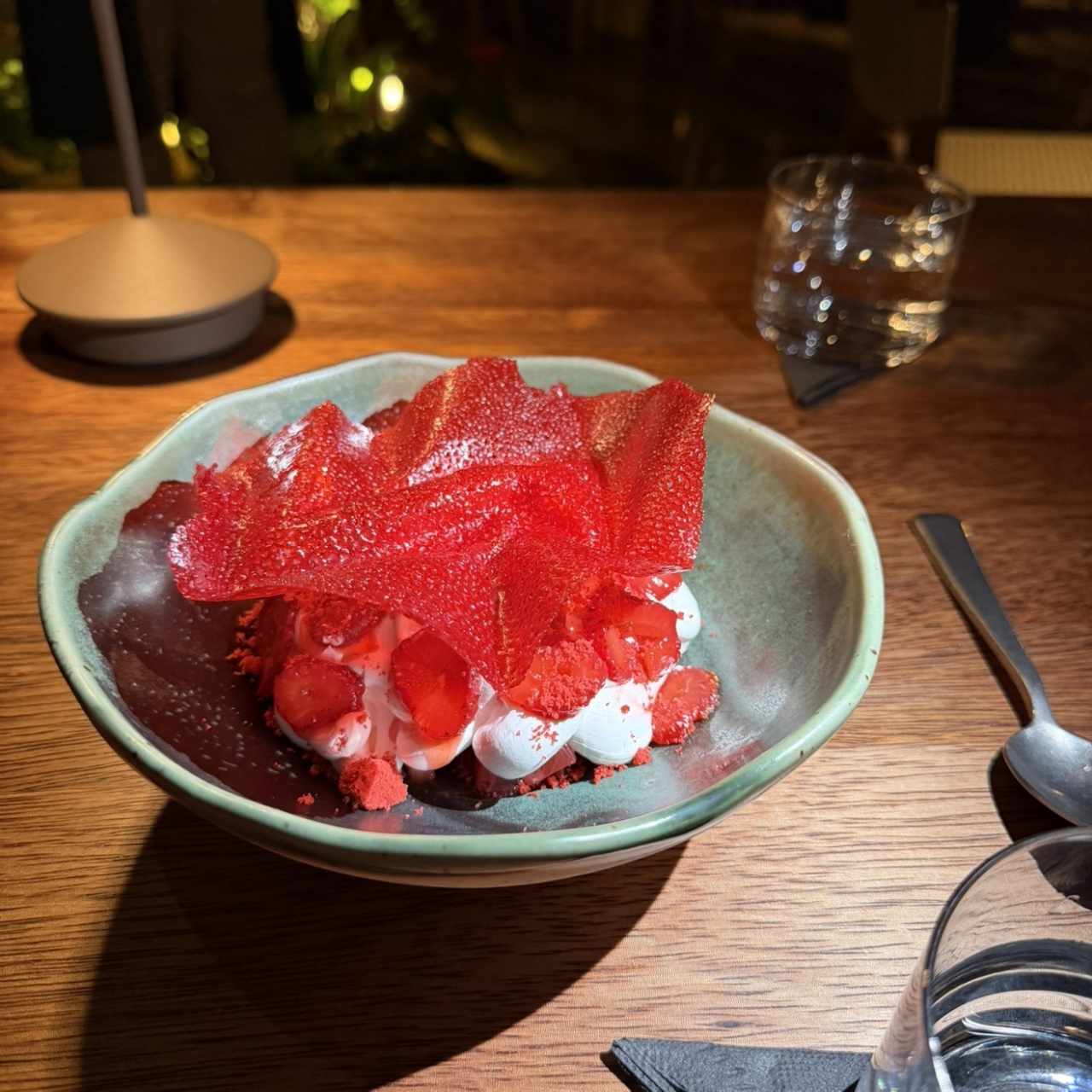 Fresas con crema
