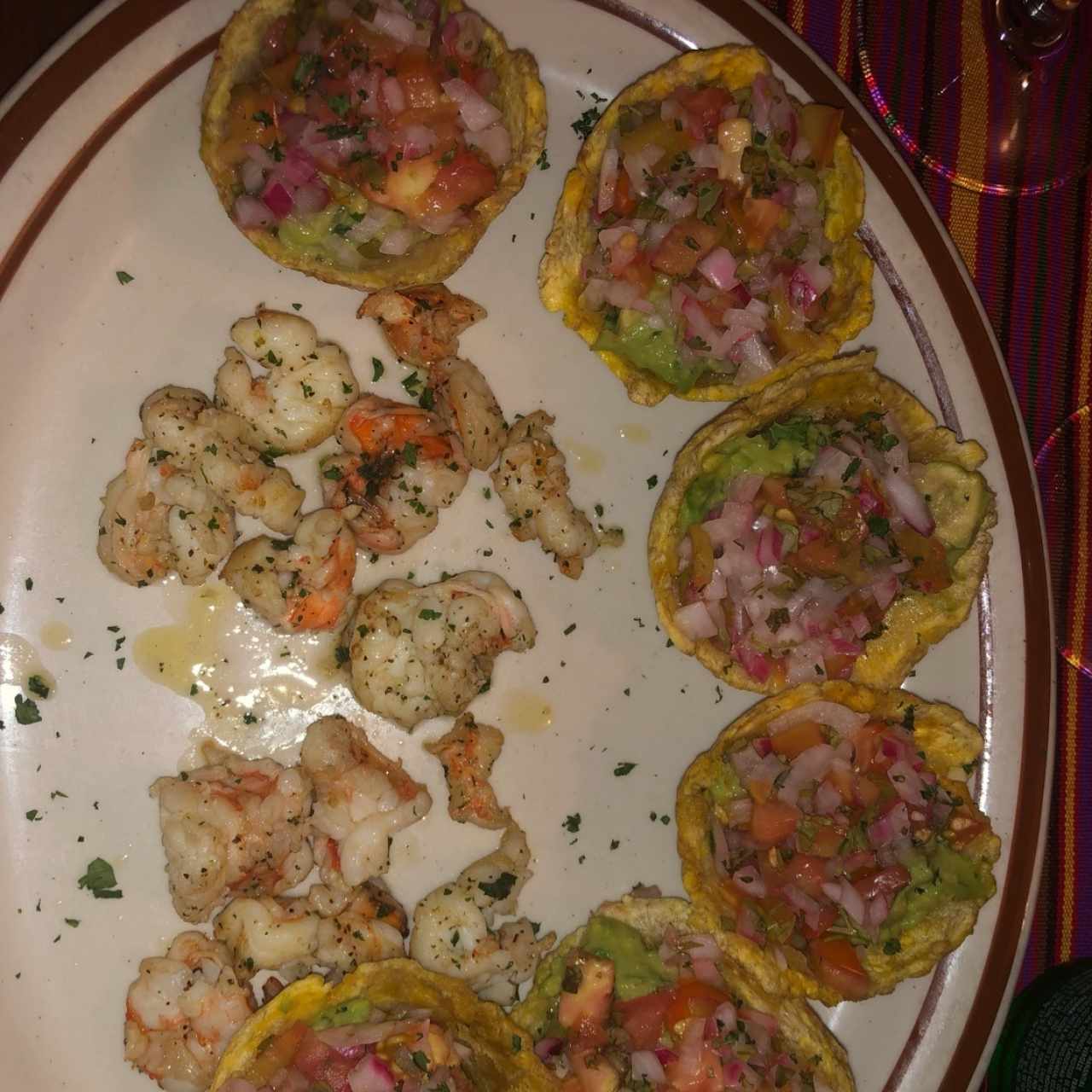 Patacones Reales con Camarón