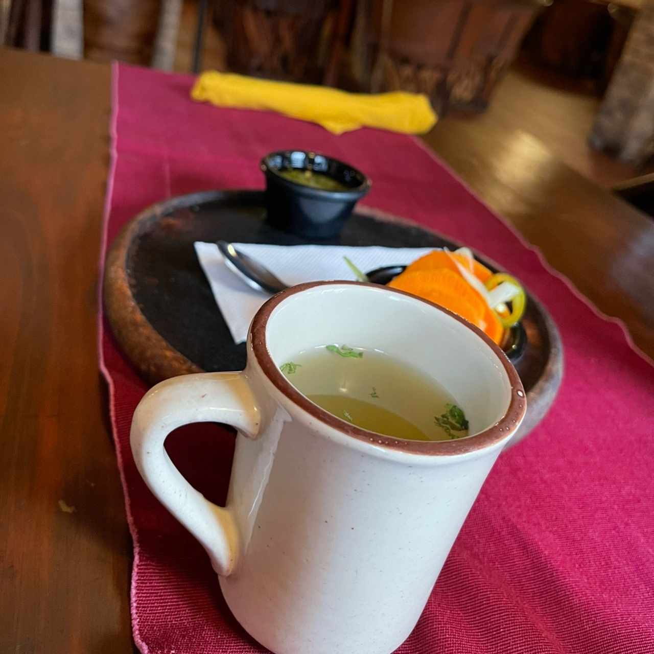 Sopa de la casa al entrar