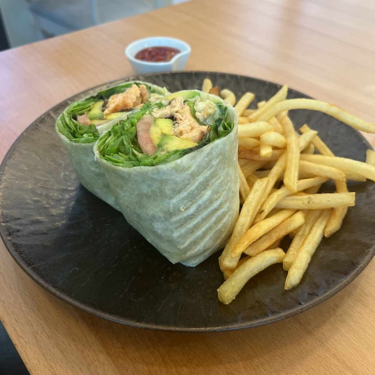 Wrap de filete de salmon 