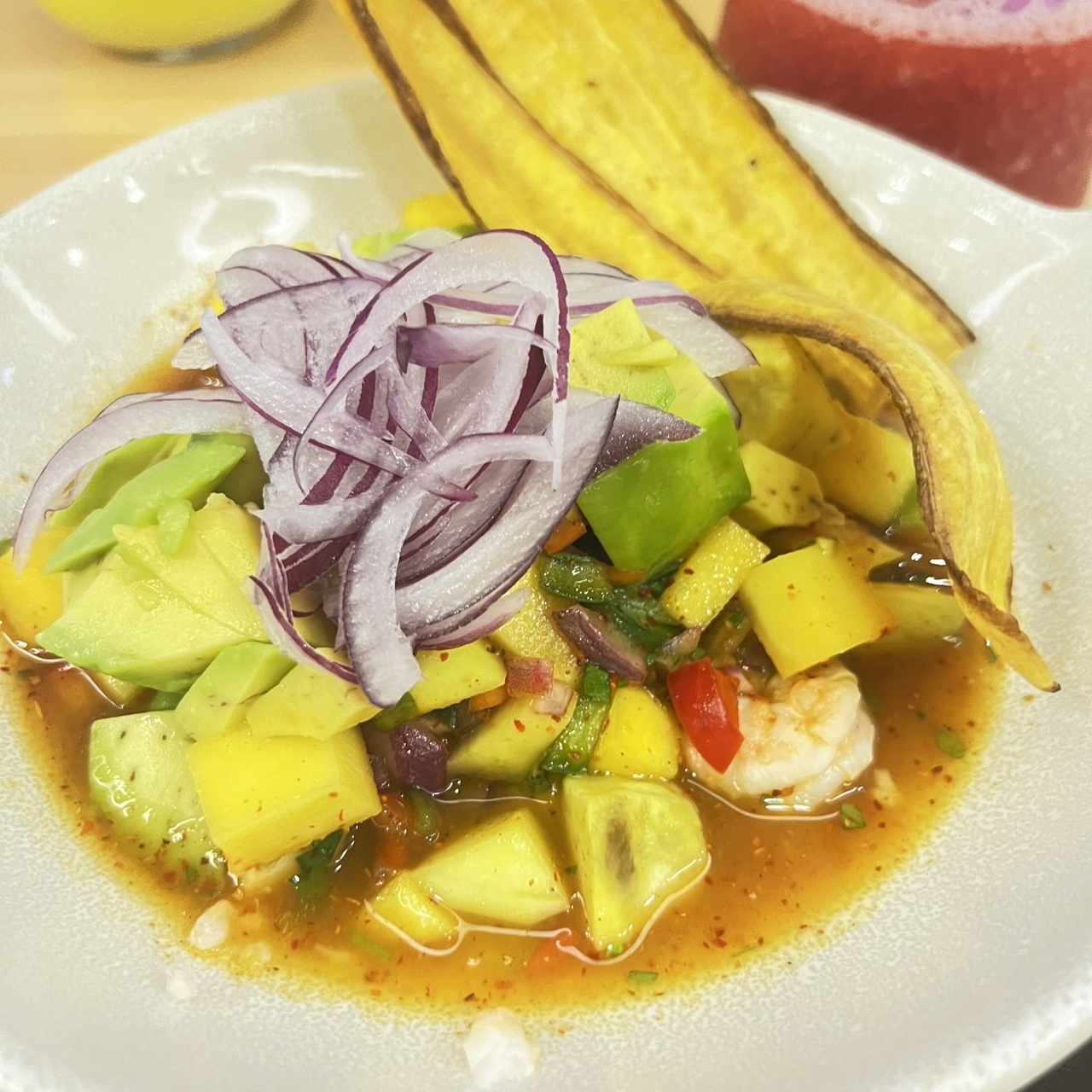 Ceviche de Mango y Agucate