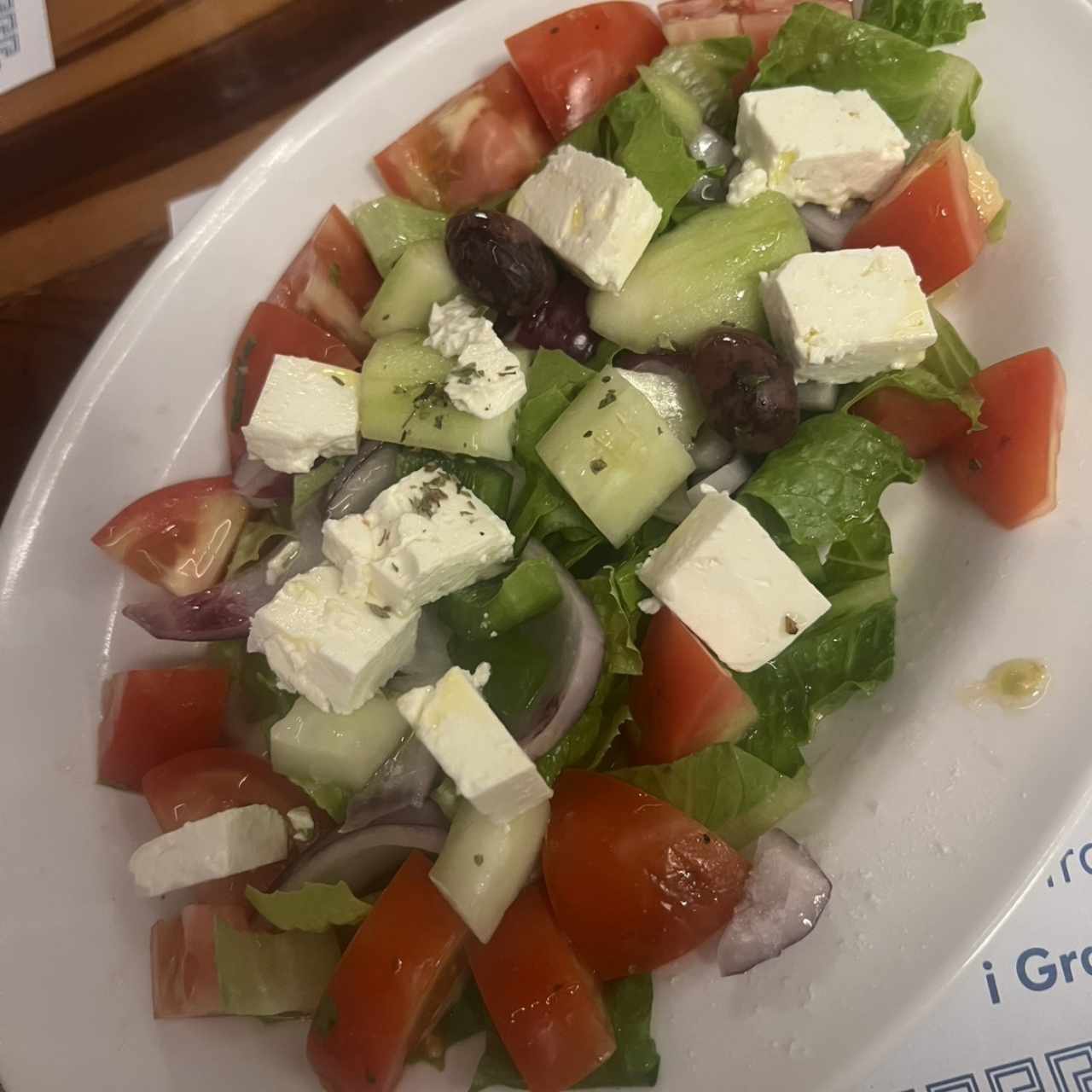 Ensalada Griega Picada