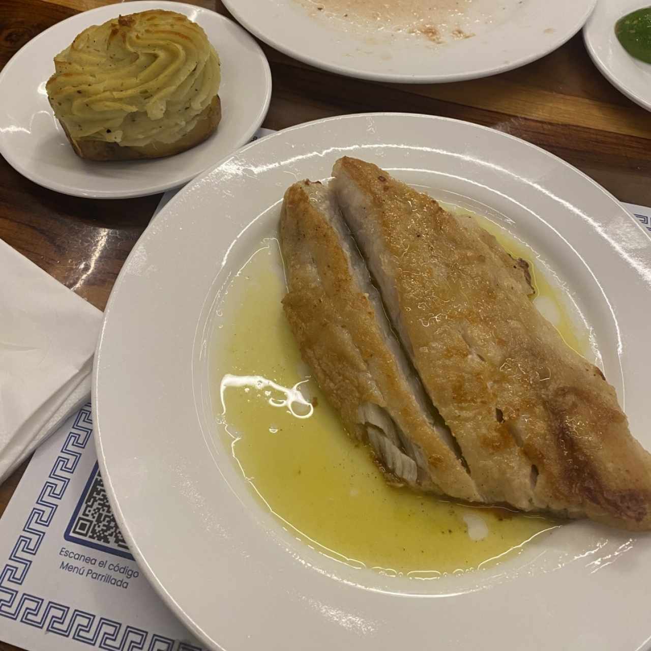 Mariscos - Corvina Jimmy con papa