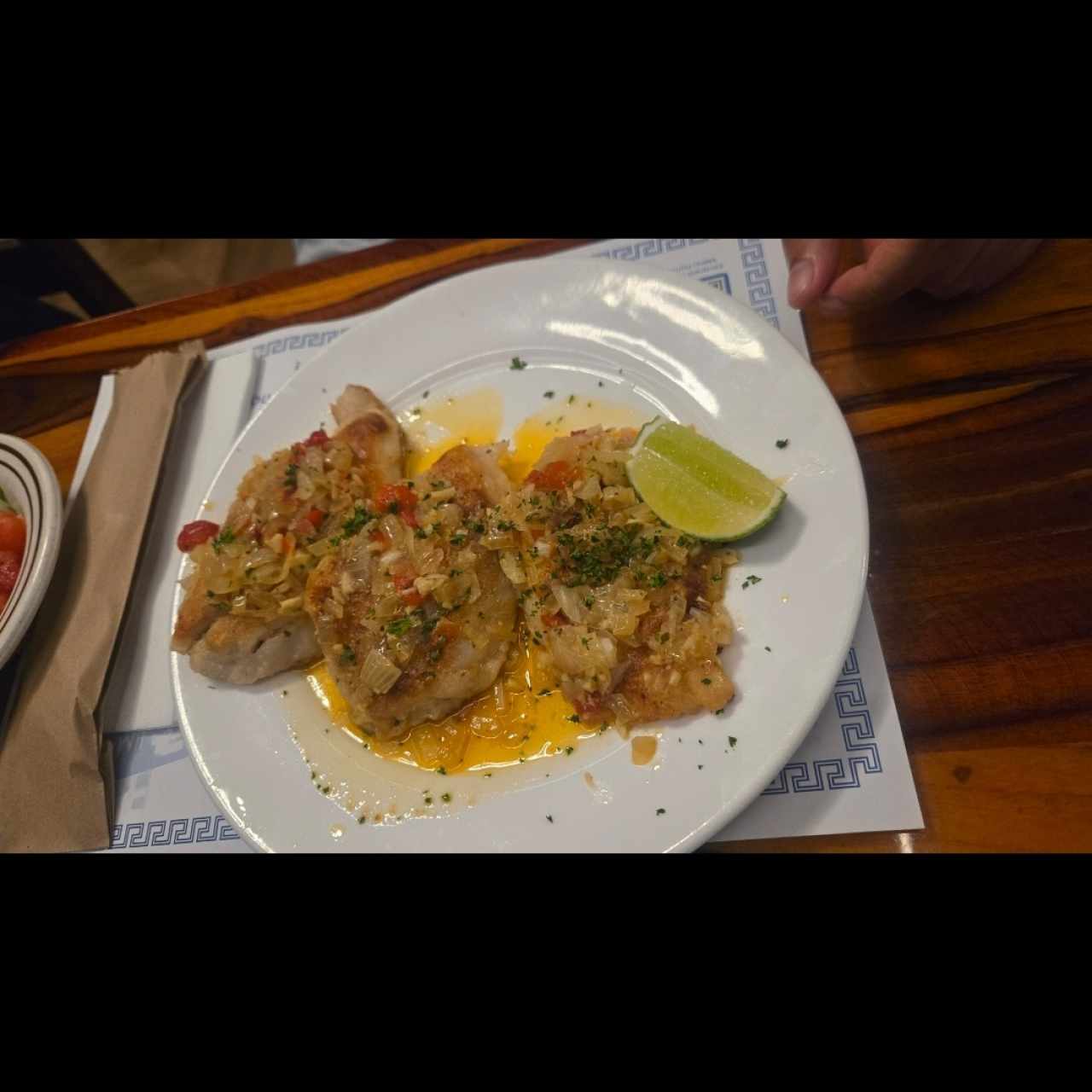 Filete de Corvina al Ajillo