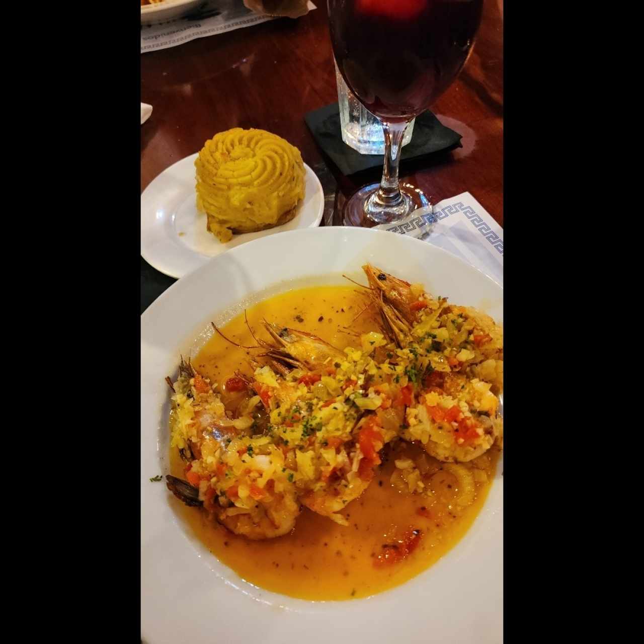 Mariscos - Langostinos al Ajillo