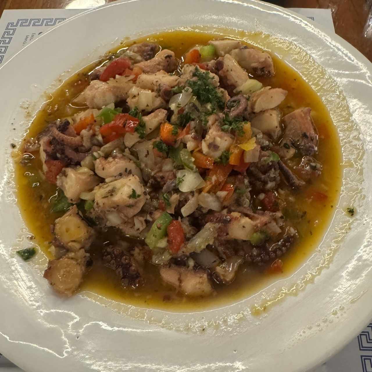 Mariscos - Pulpo al Ajillo