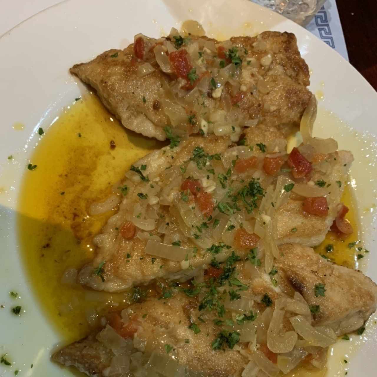Filete de Corvina al Ajillo