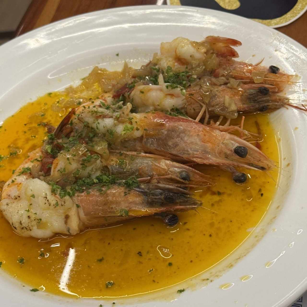 Mariscos - Langostinos al Ajillo