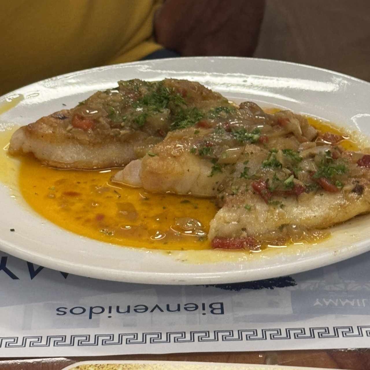 Filete de Corvina al Ajillo