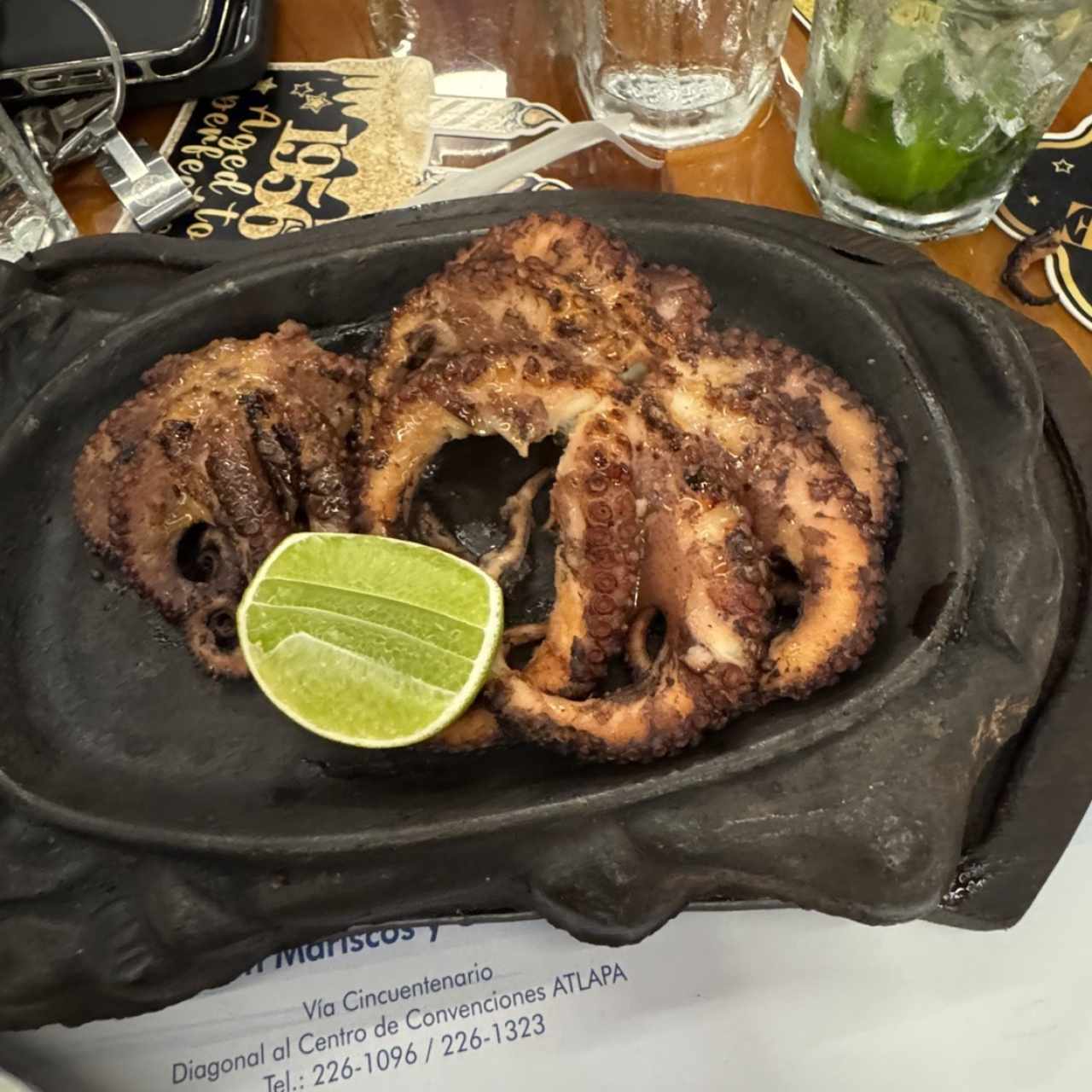Mariscos - Pulpo al Carbón