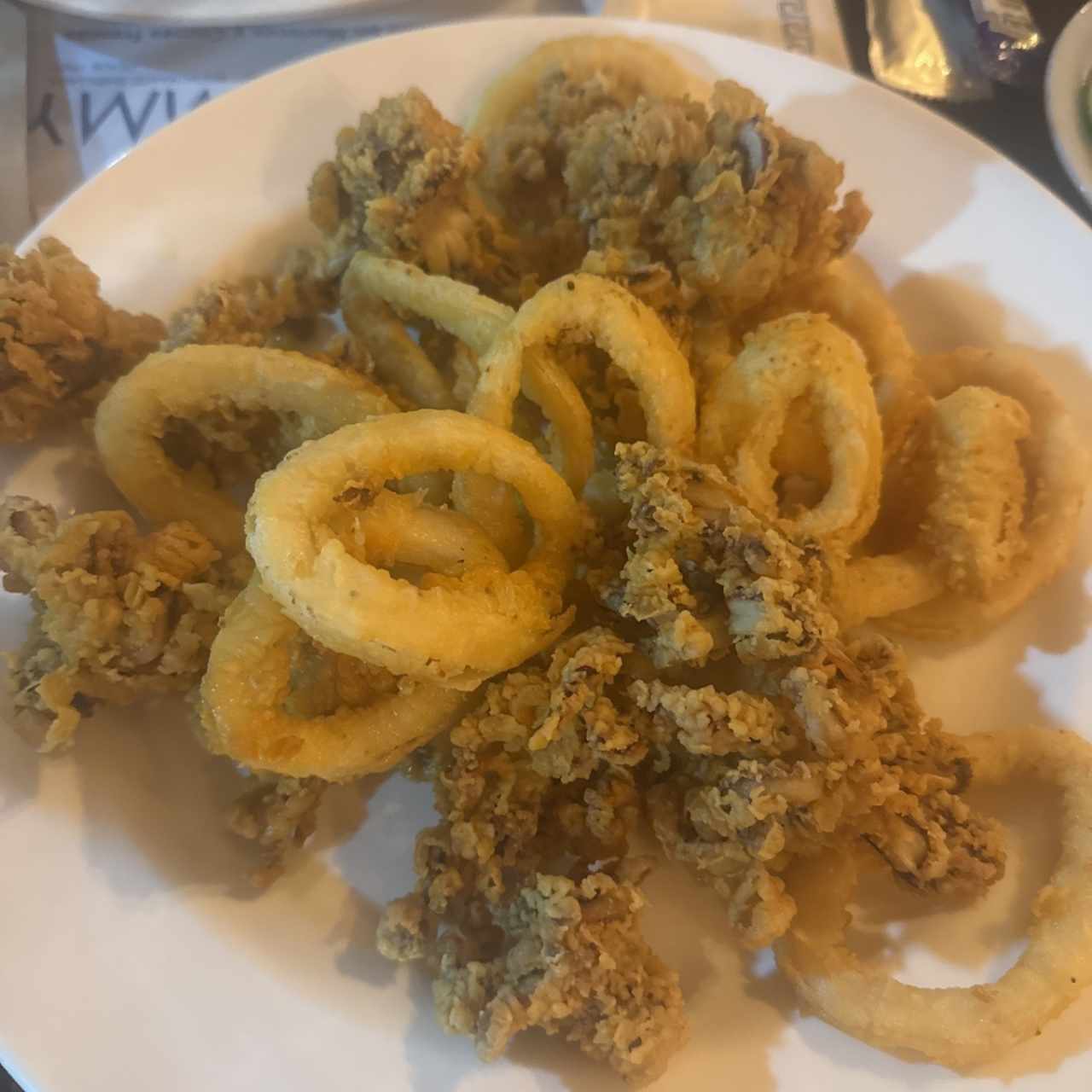 Aros y Arañitas ( Calamares Apanados)