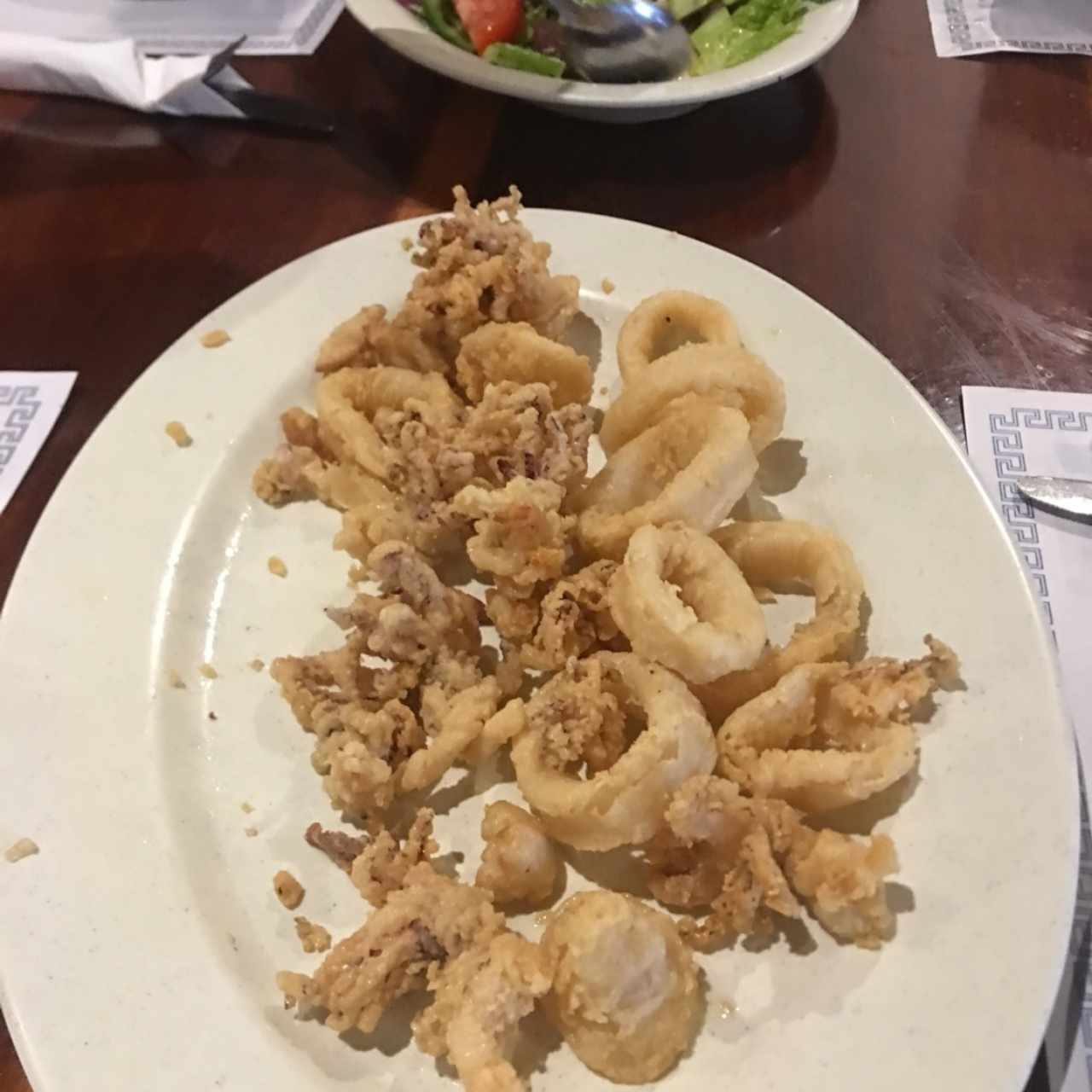 arañitas de pulpo  y calamares 