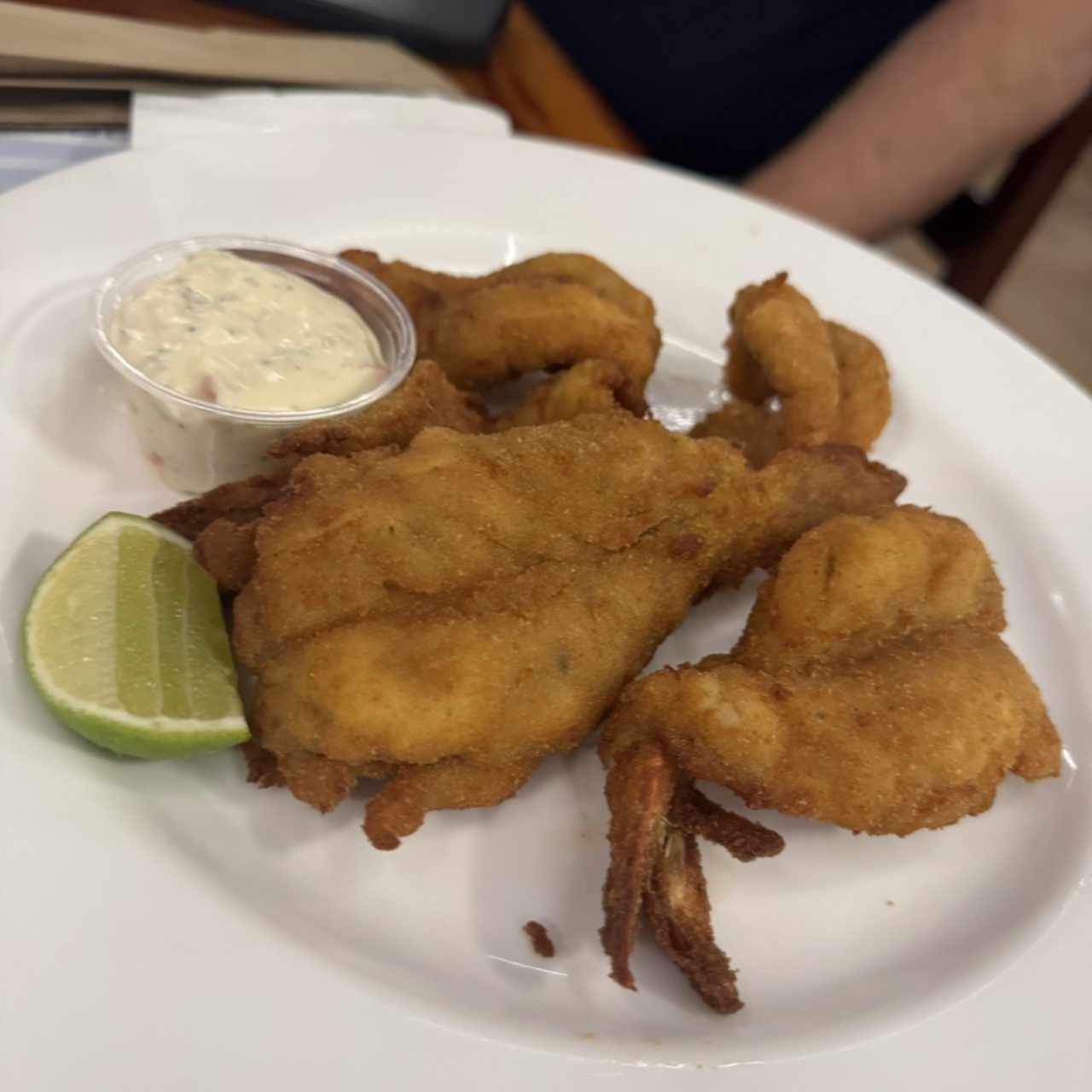 Mariscos - Langostinos Apanados