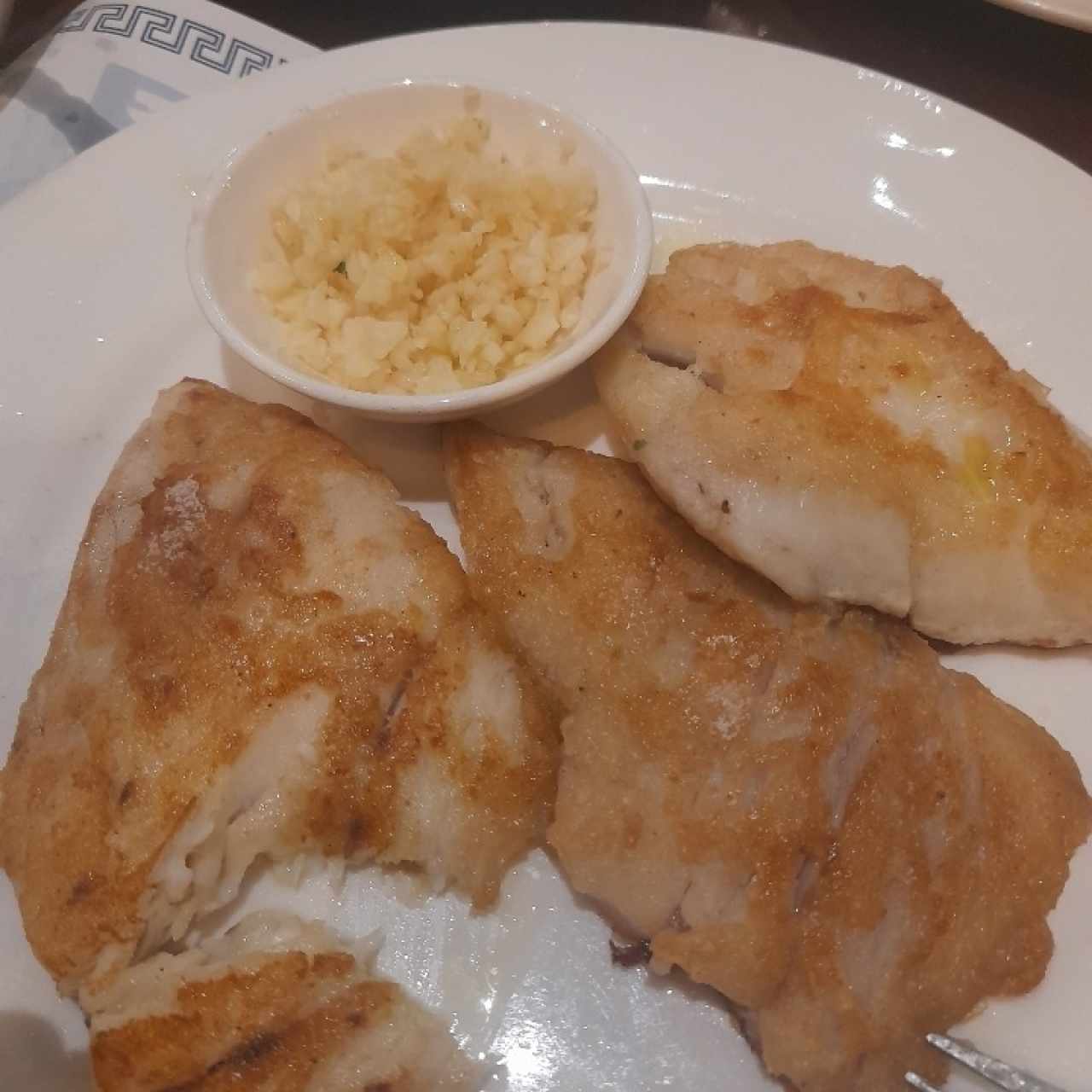 Filete de Corvina al Ajillo