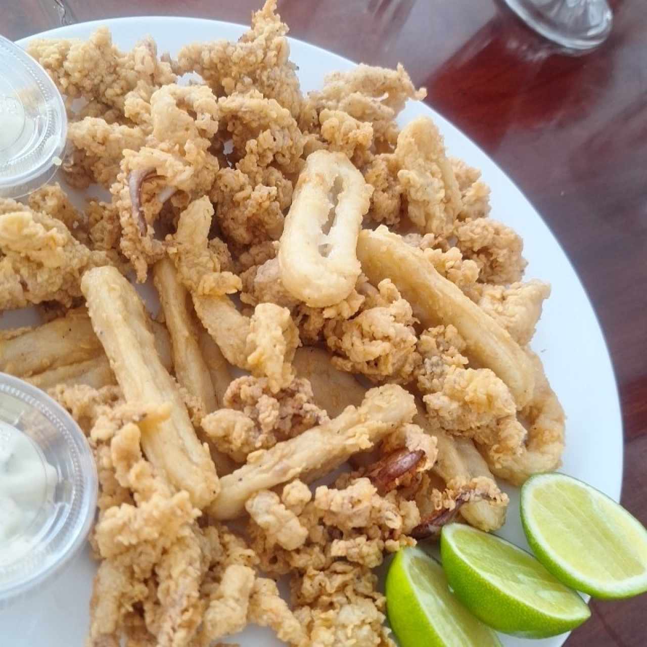Aros y Arañitas ( Calamares Apanados)