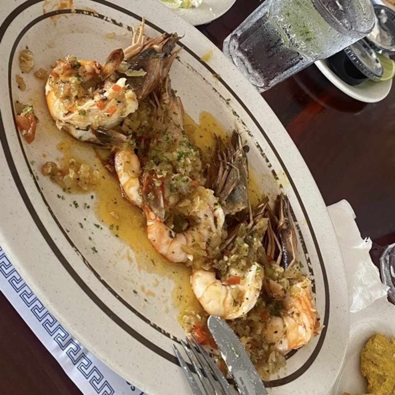 Mariscos - Langostinos al Ajillo