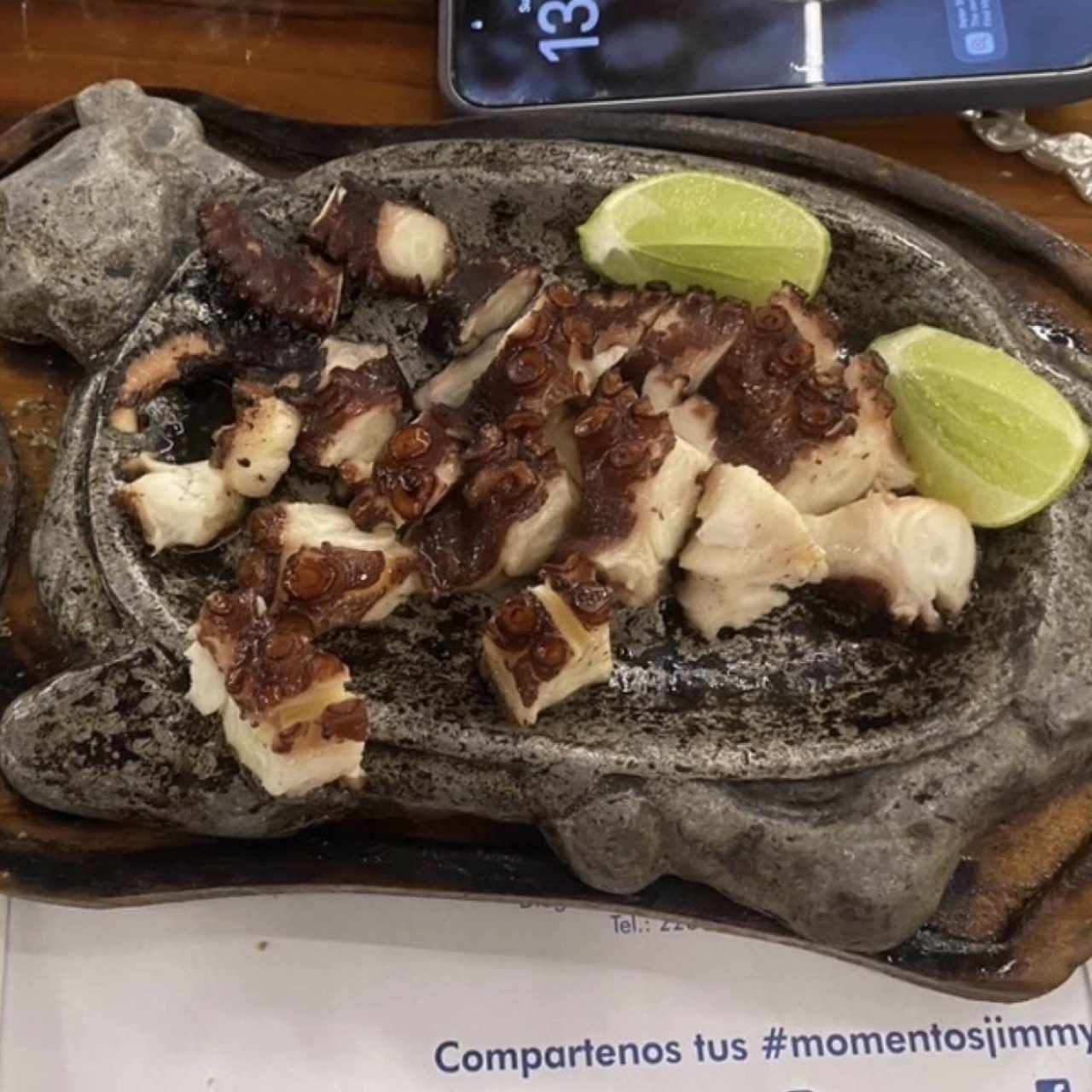 Mariscos - Pulpo al Carbón