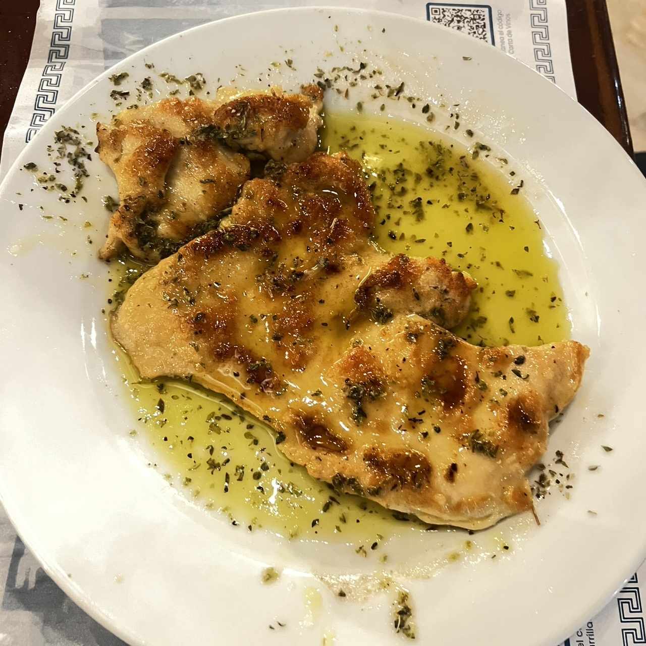 Filete de Pollo a la Griega