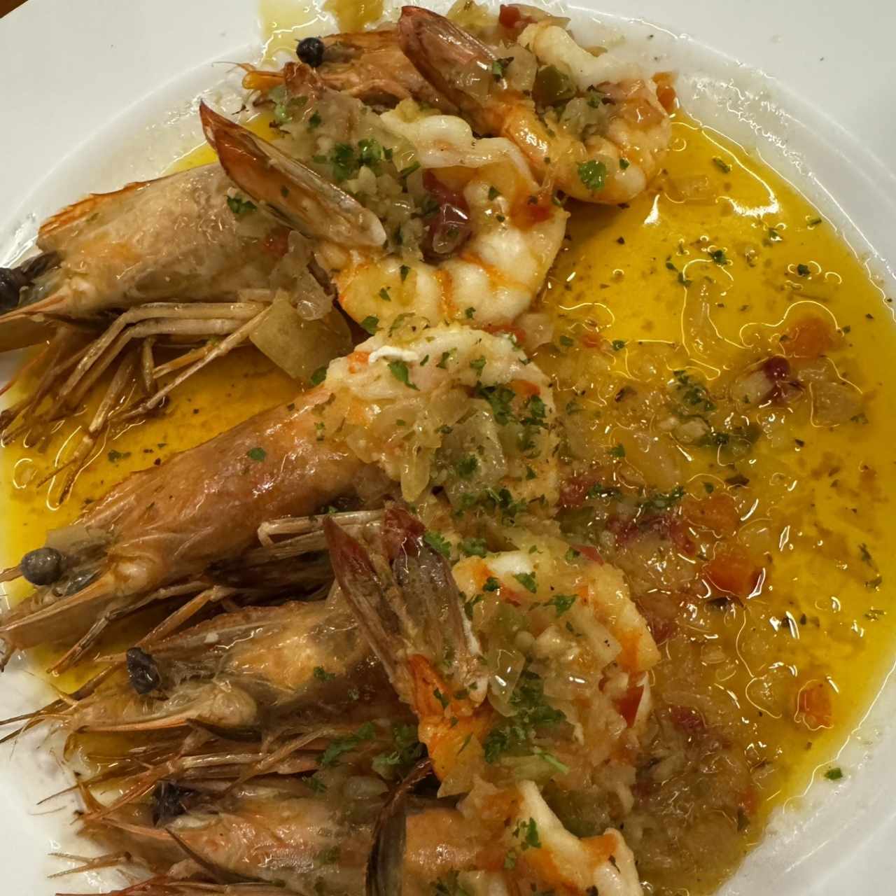 Mariscos - Langostinos al Ajillo