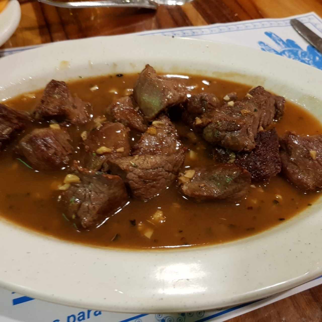 Filete de res salteado del Chef