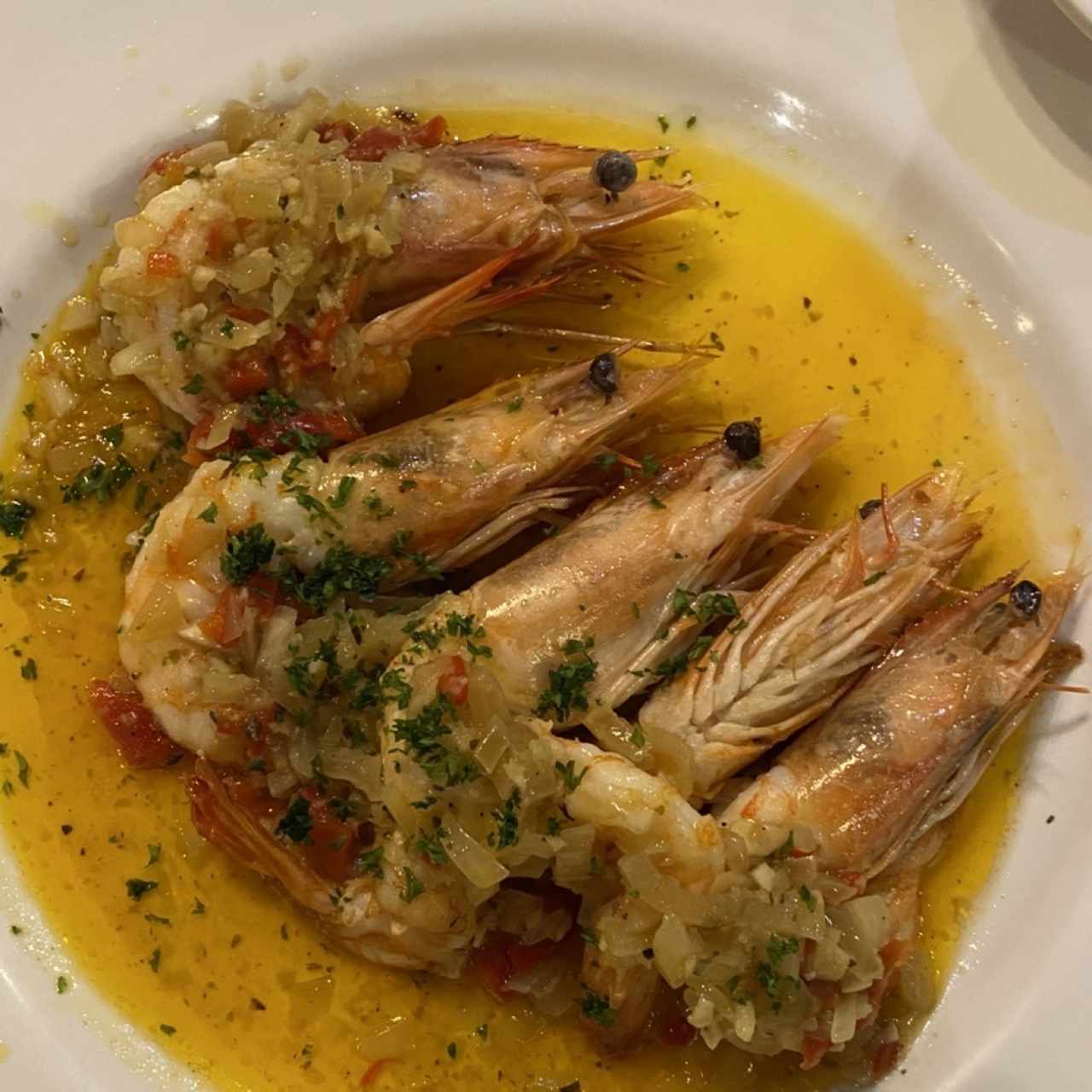 Mariscos - Langostinos al Ajillo