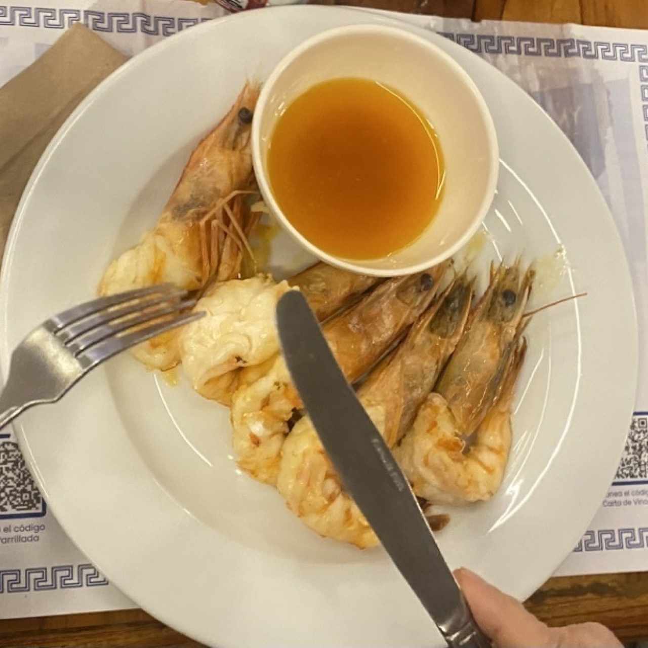 Mariscos - Langostinos al Ajillo