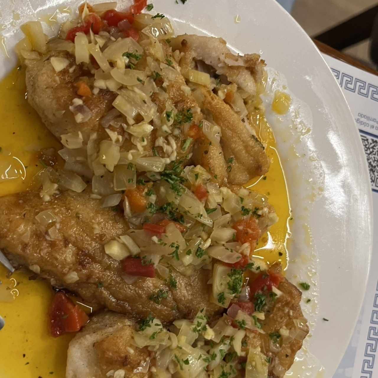 Filete de Corvina al Ajillo